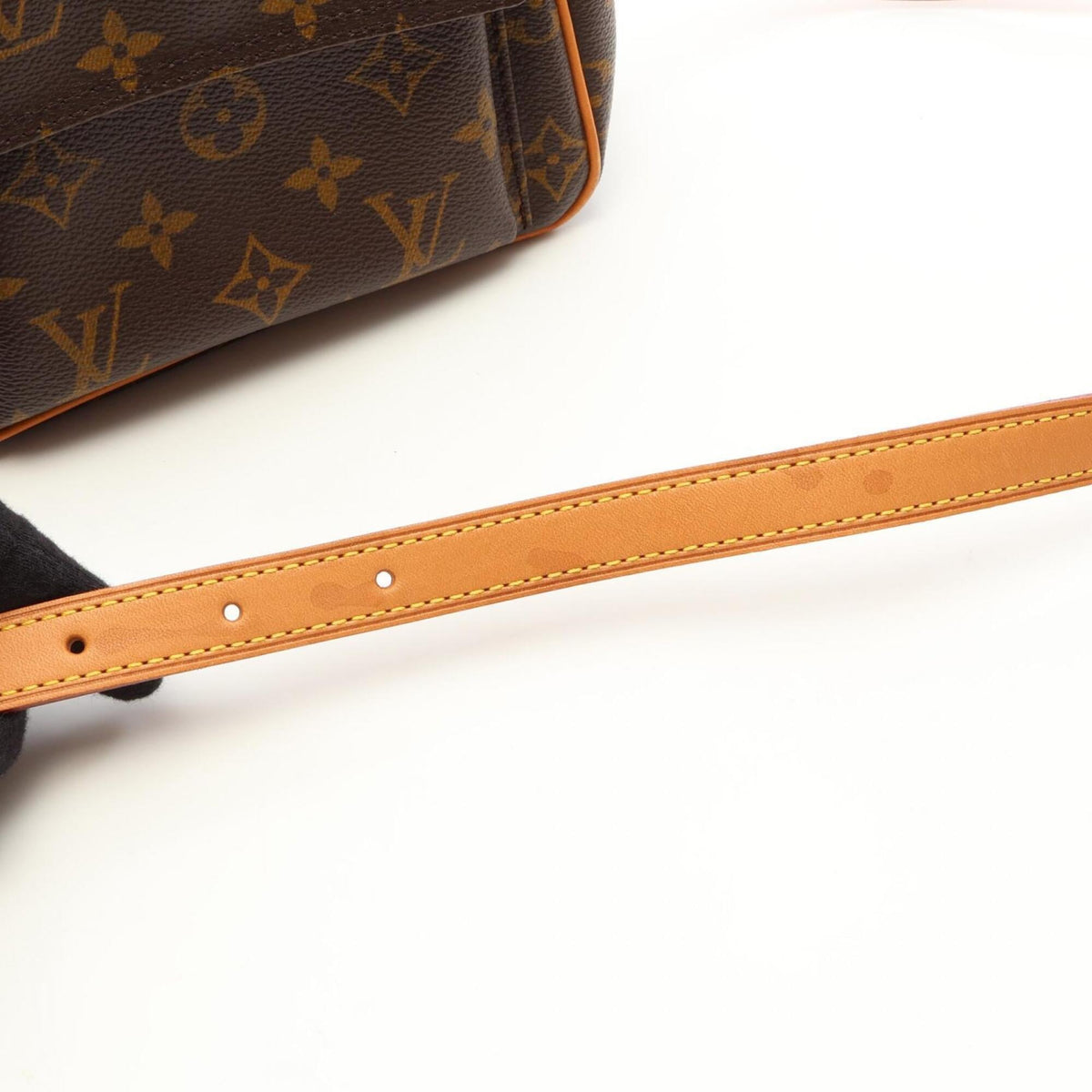 Louis Vuitton Brown Monogram Coated Canvas Leather Handbag Shoulder Bag (Pre-Owned)