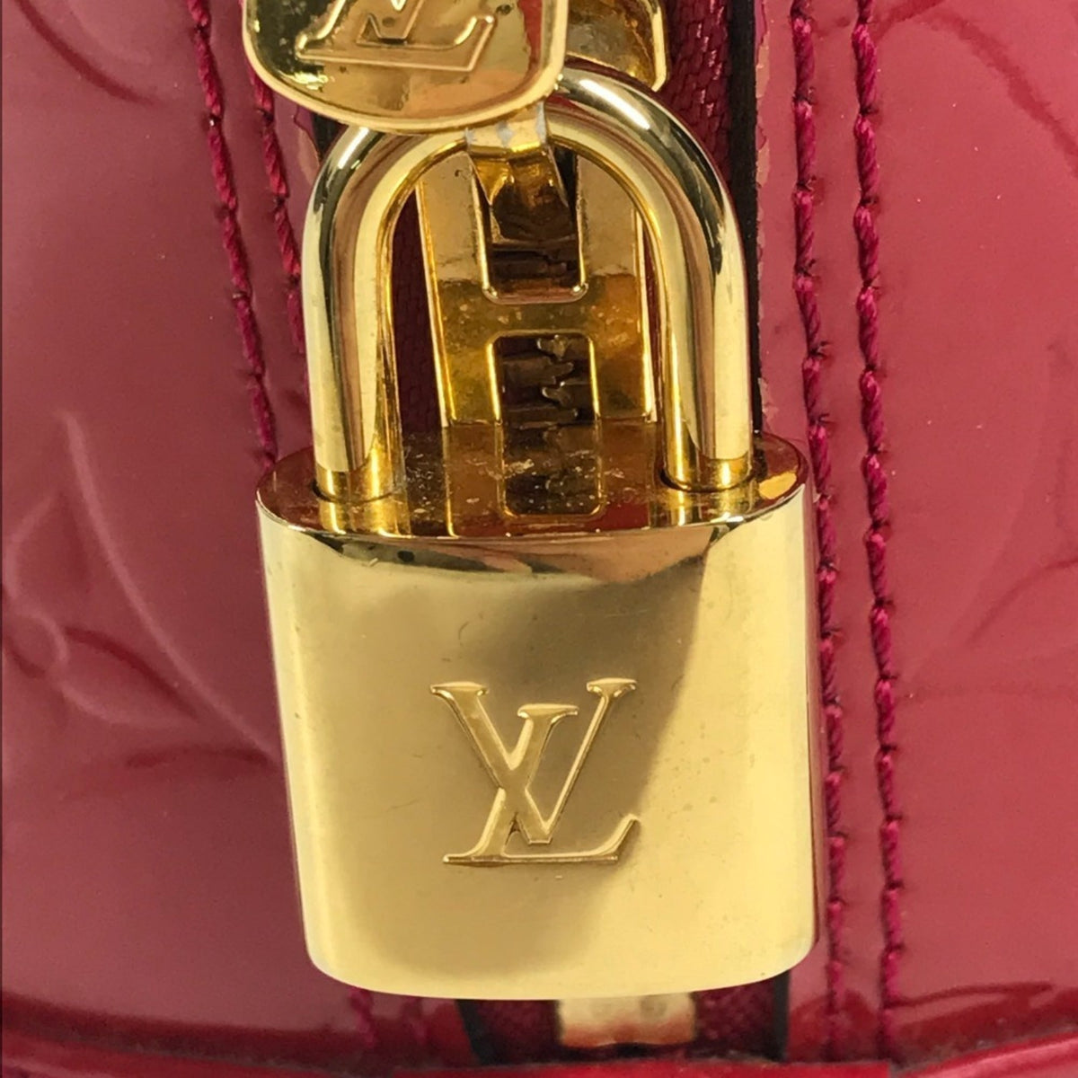Louis Vuitton Monogram Vernis Indian Rose Monogram Vernis Handbag Shoulder Bag (Pre-Owned)