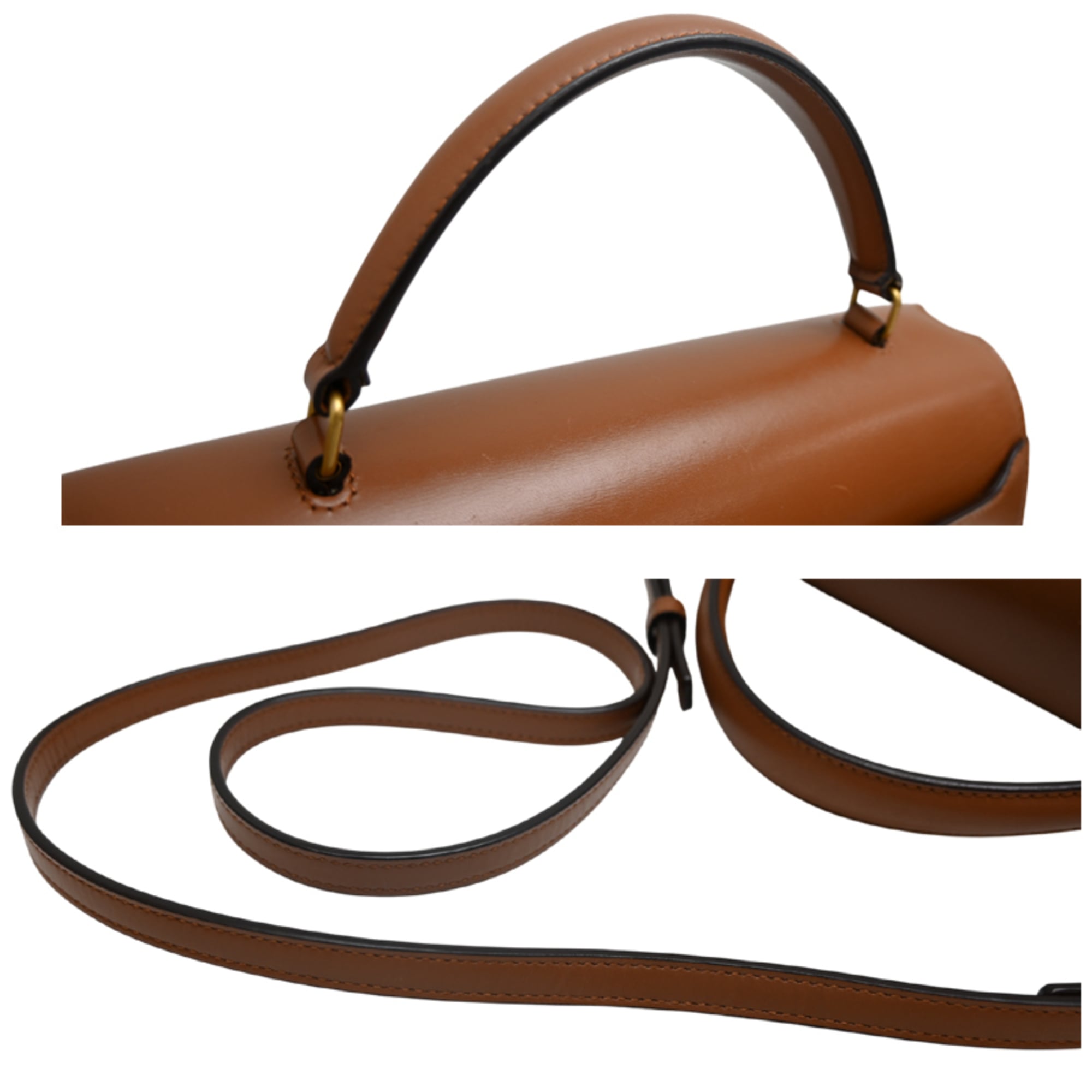 Unspecified Brown Leather Suede Handbag (Pre-Owned)