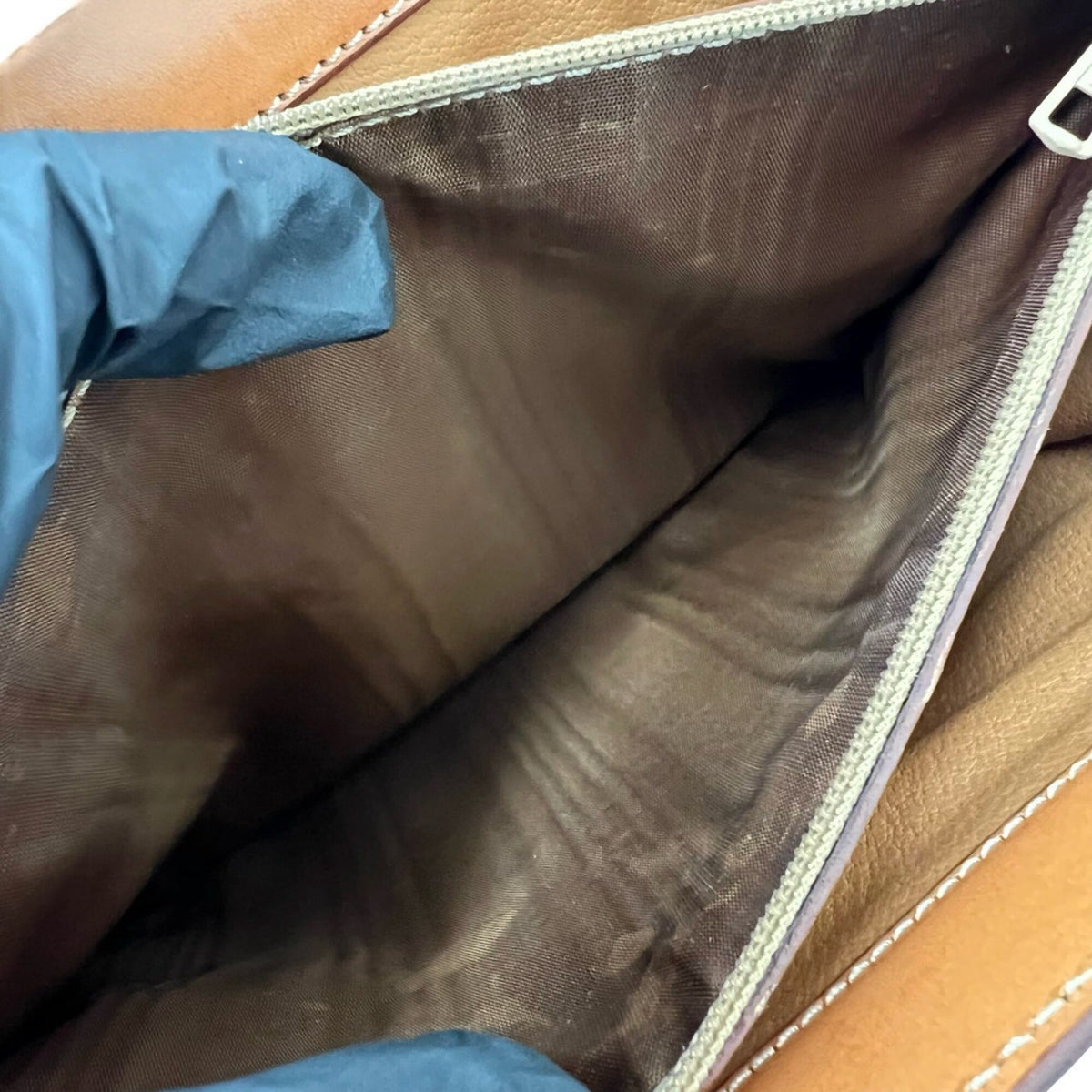 Celine Brown Leather Pvc Handbag Shoulder Bag (Pre-Owned)