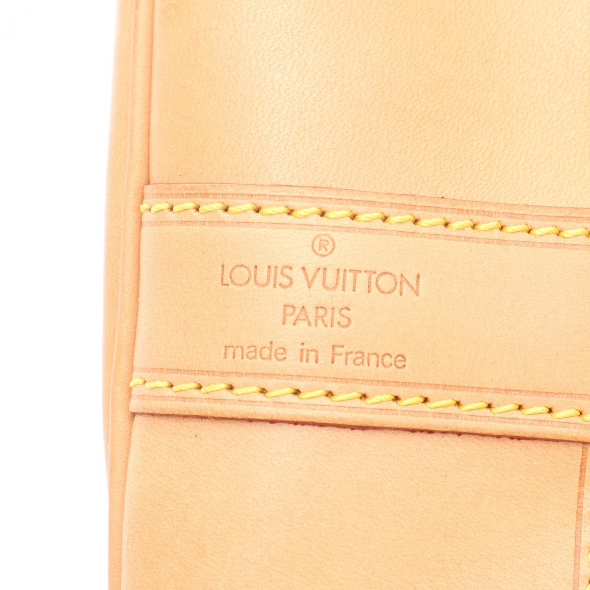 Louis Vuitton Brown Coated Canvas Leather Handbag Shoulder Bag (Pre-Owned)