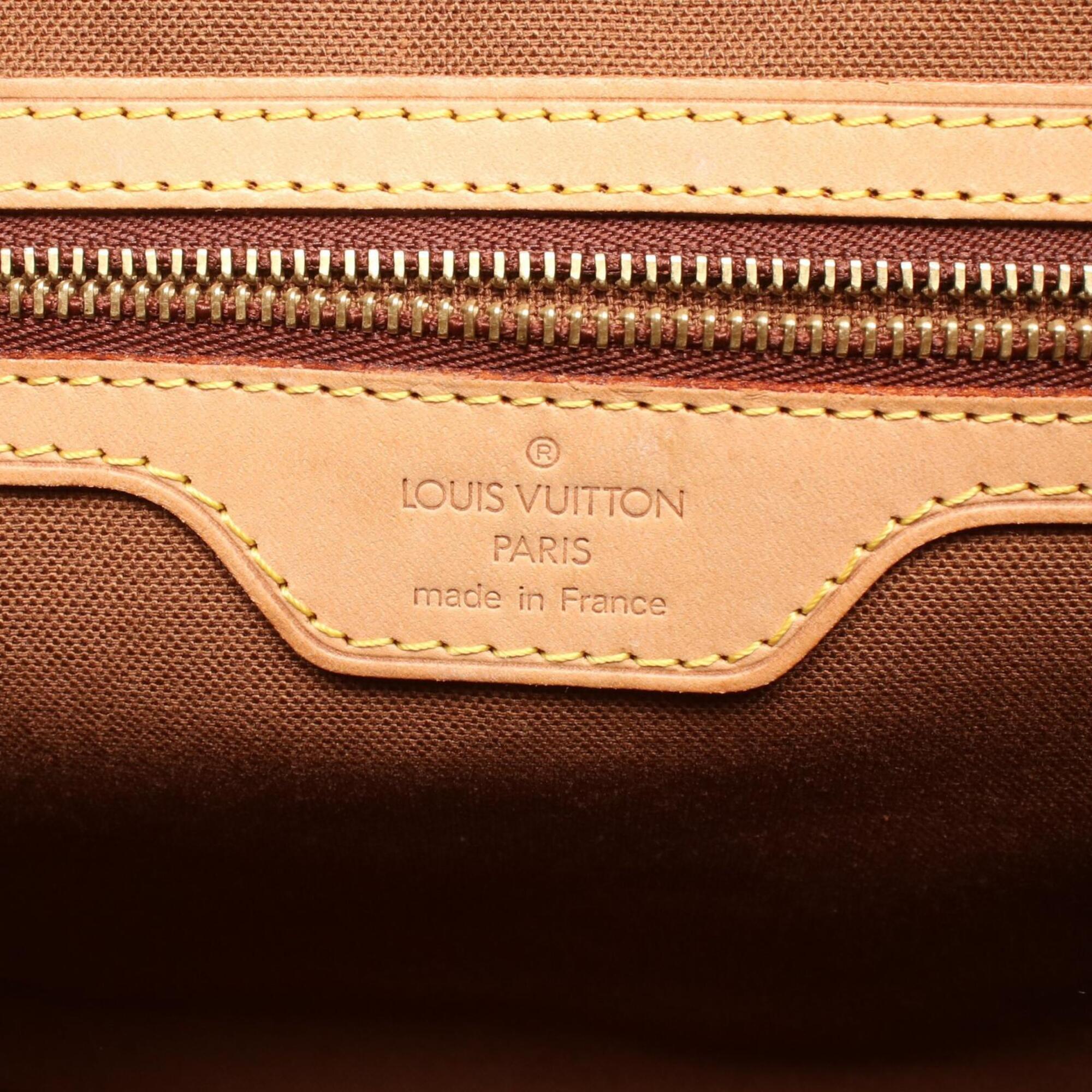 Louis Vuitton Brown Coated Canvas Pvc Monogram Leather Handbag Tote Bag (Pre-Owned)
