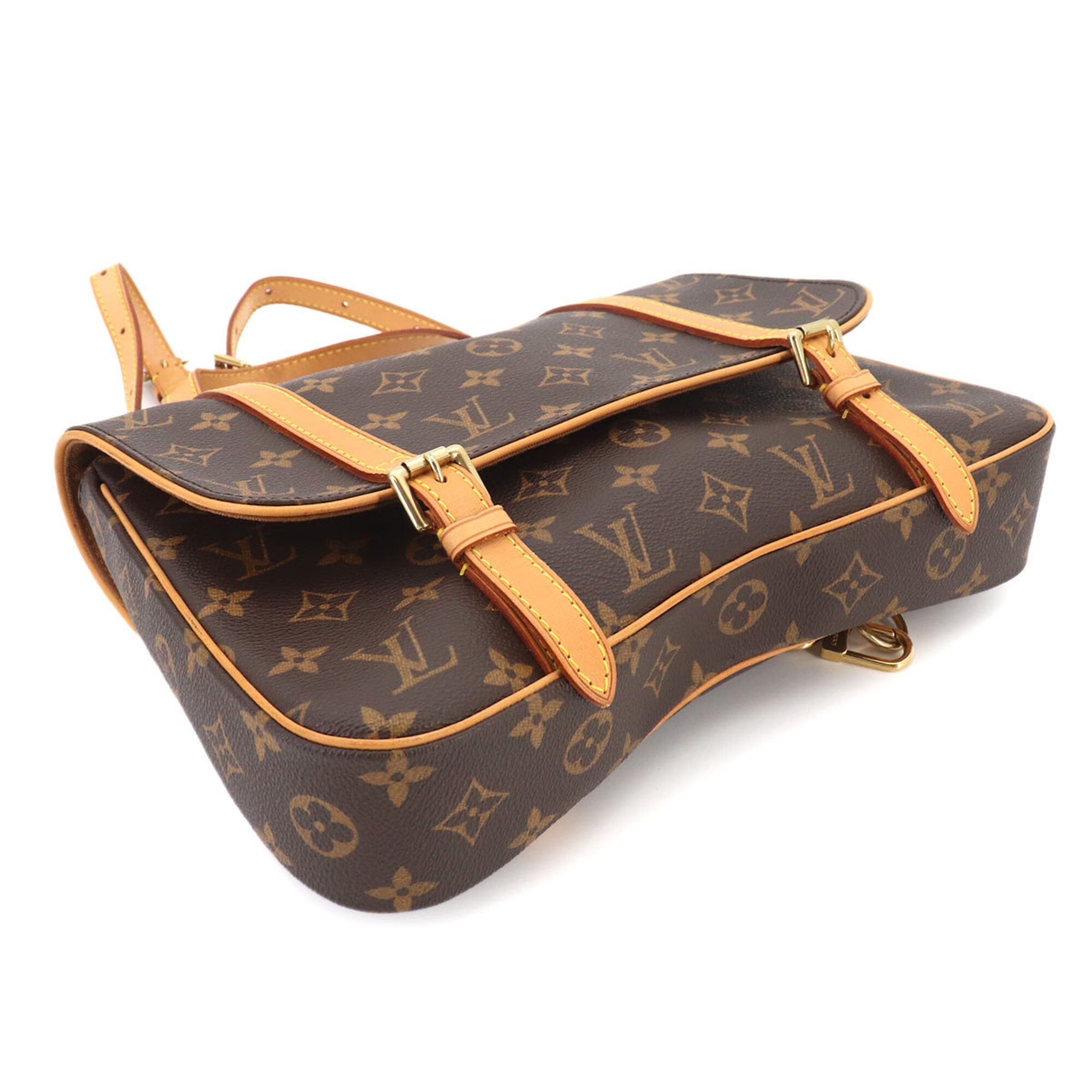 Louis Vuitton Brown Monogram Monogram Backpack Handbag Shoulder Bag (Pre-Owned)