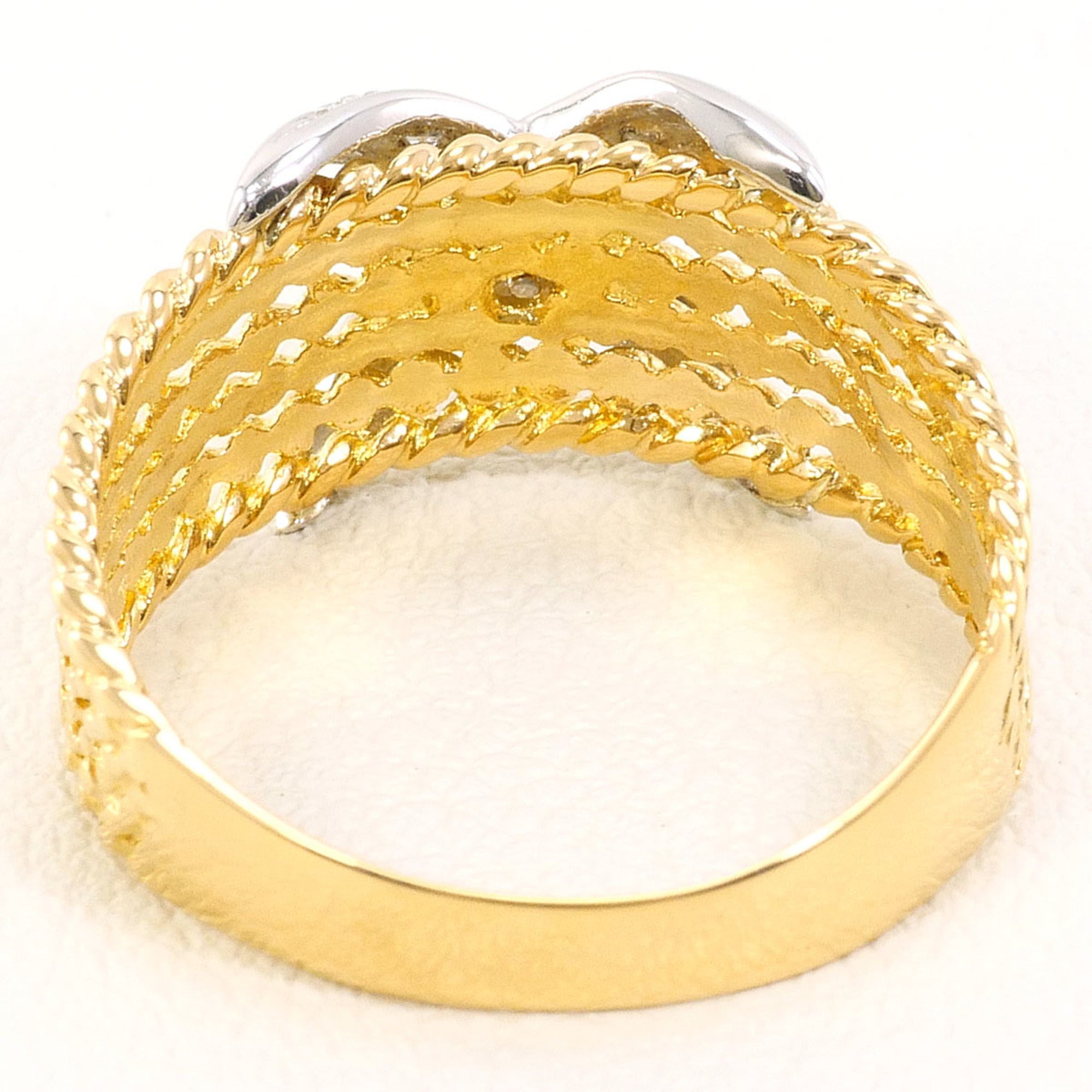 Unbranded Platinum Yellow Gold Yellow Gold (18K) Platinum 900 Band Ring (Pre-Owned)