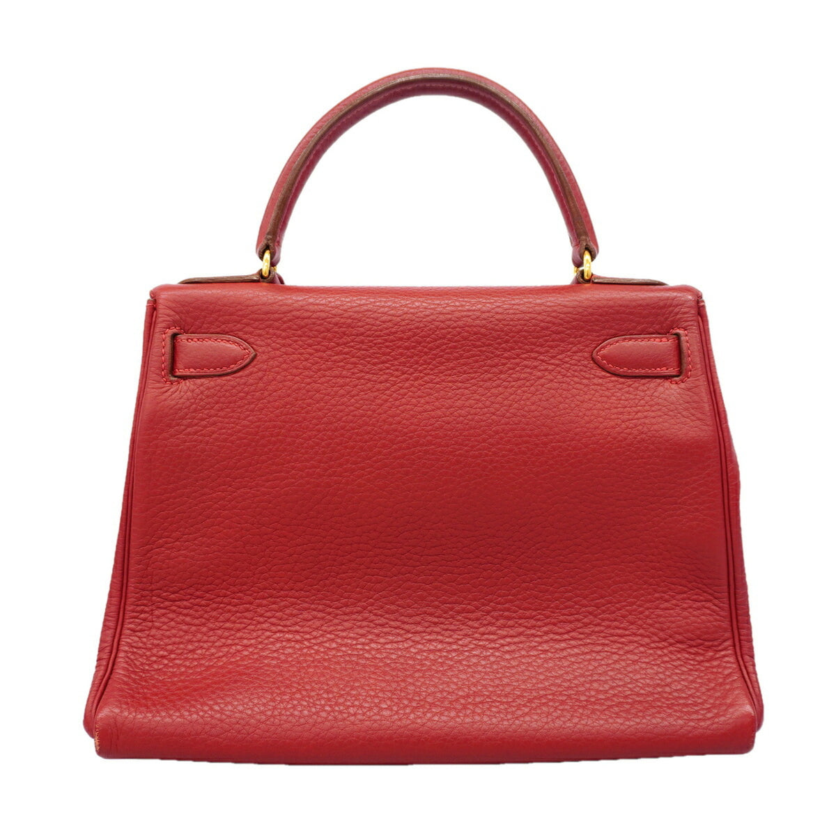 Hermes Rouge Vif Togo Leather Handbag (Pre-Owned)
