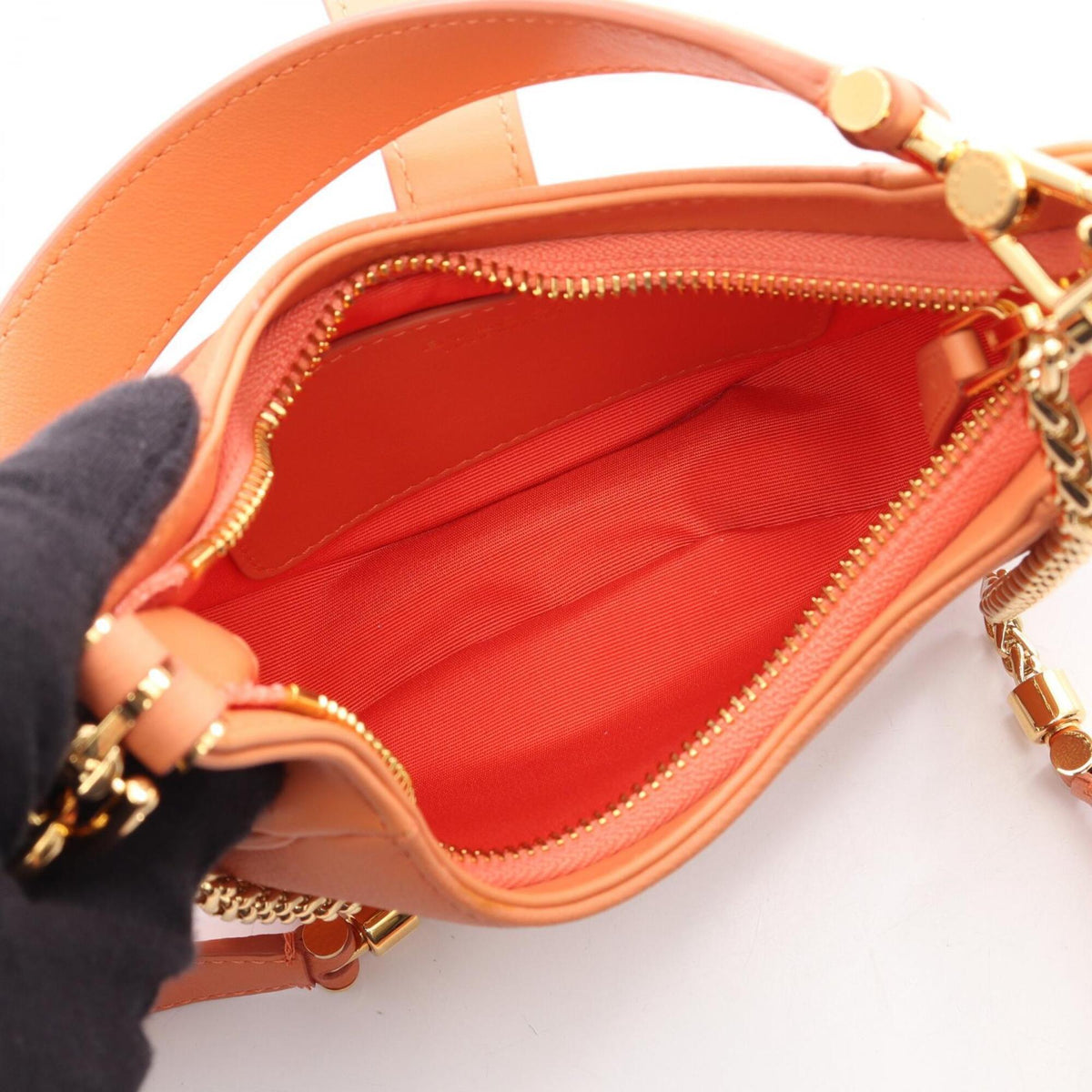 Bvlgari Pink Leather Handbag Shoulder Bag (Pre-Owned)