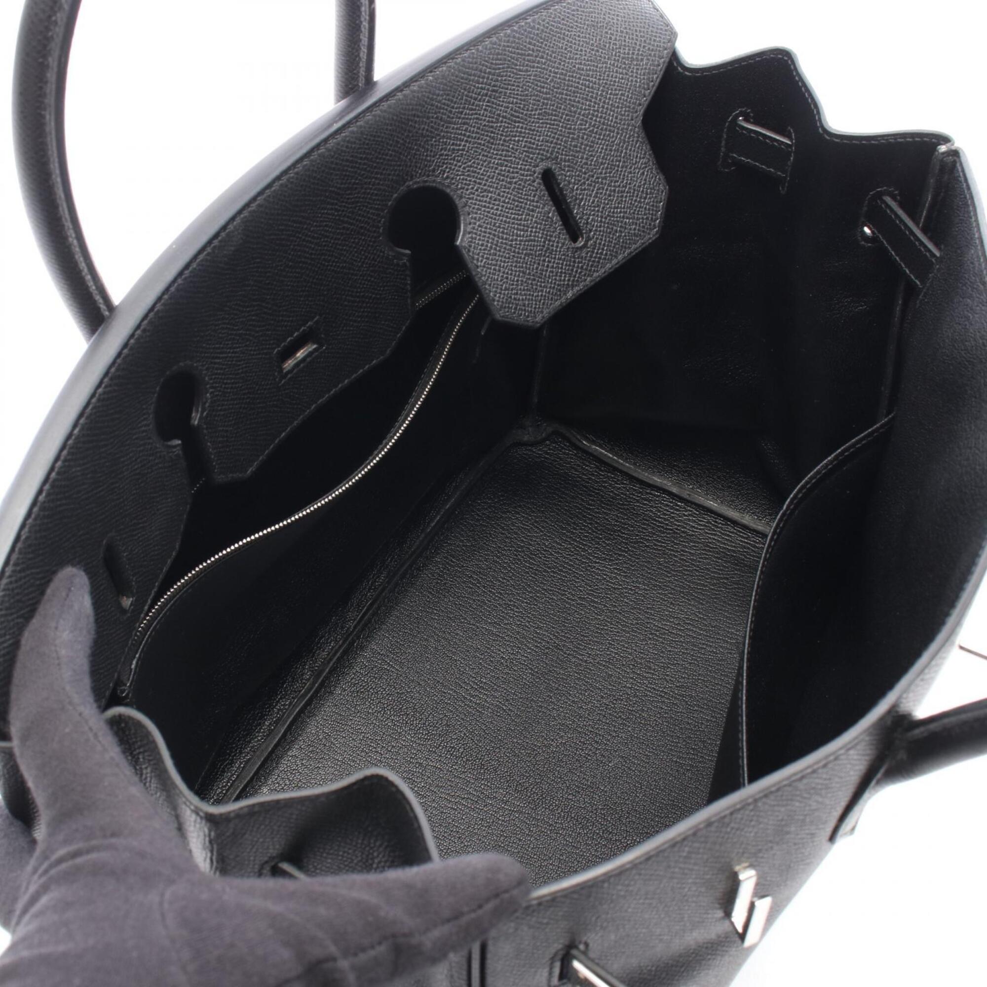 Hermes Black Epsom Leather Handbag (Pre-Owned)