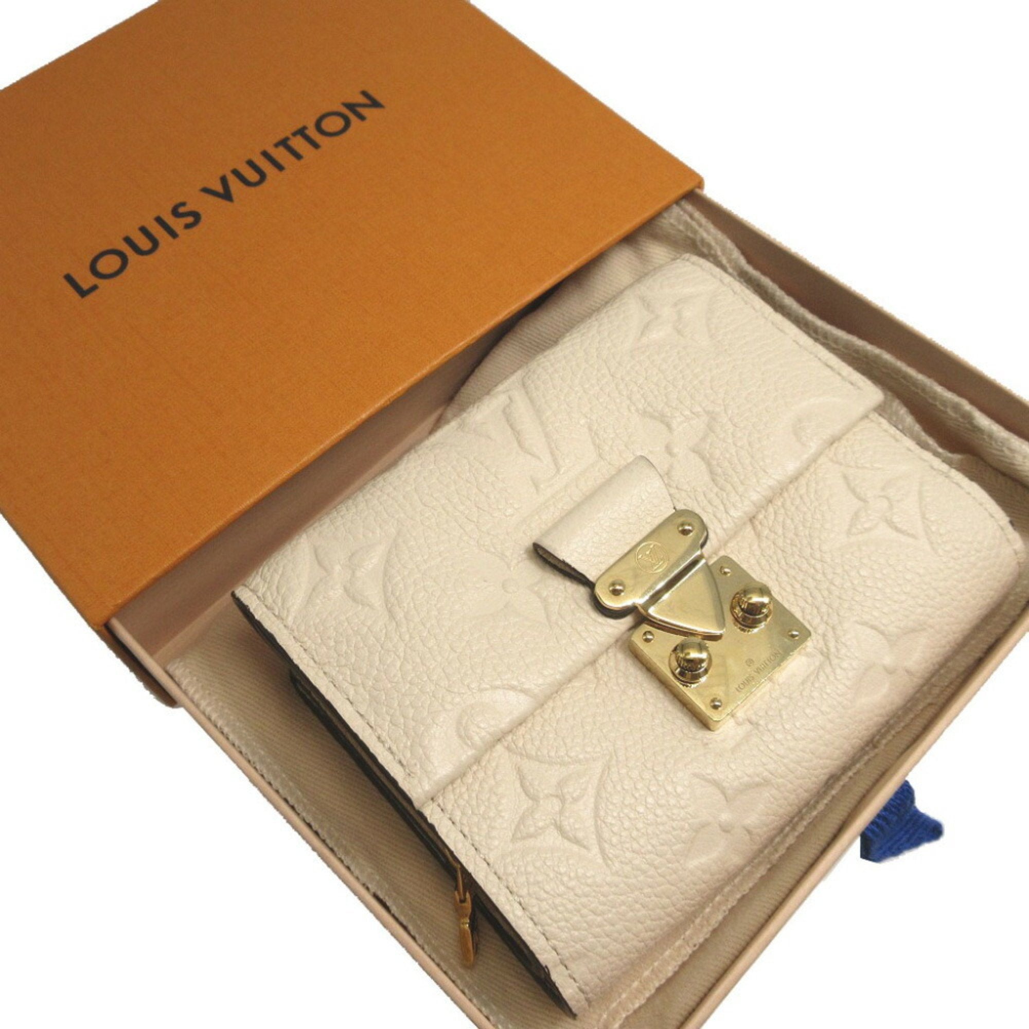 Louis Vuitton Cream Monogram Empreinte Wallet (Tri-Fold) (Pre-Owned)