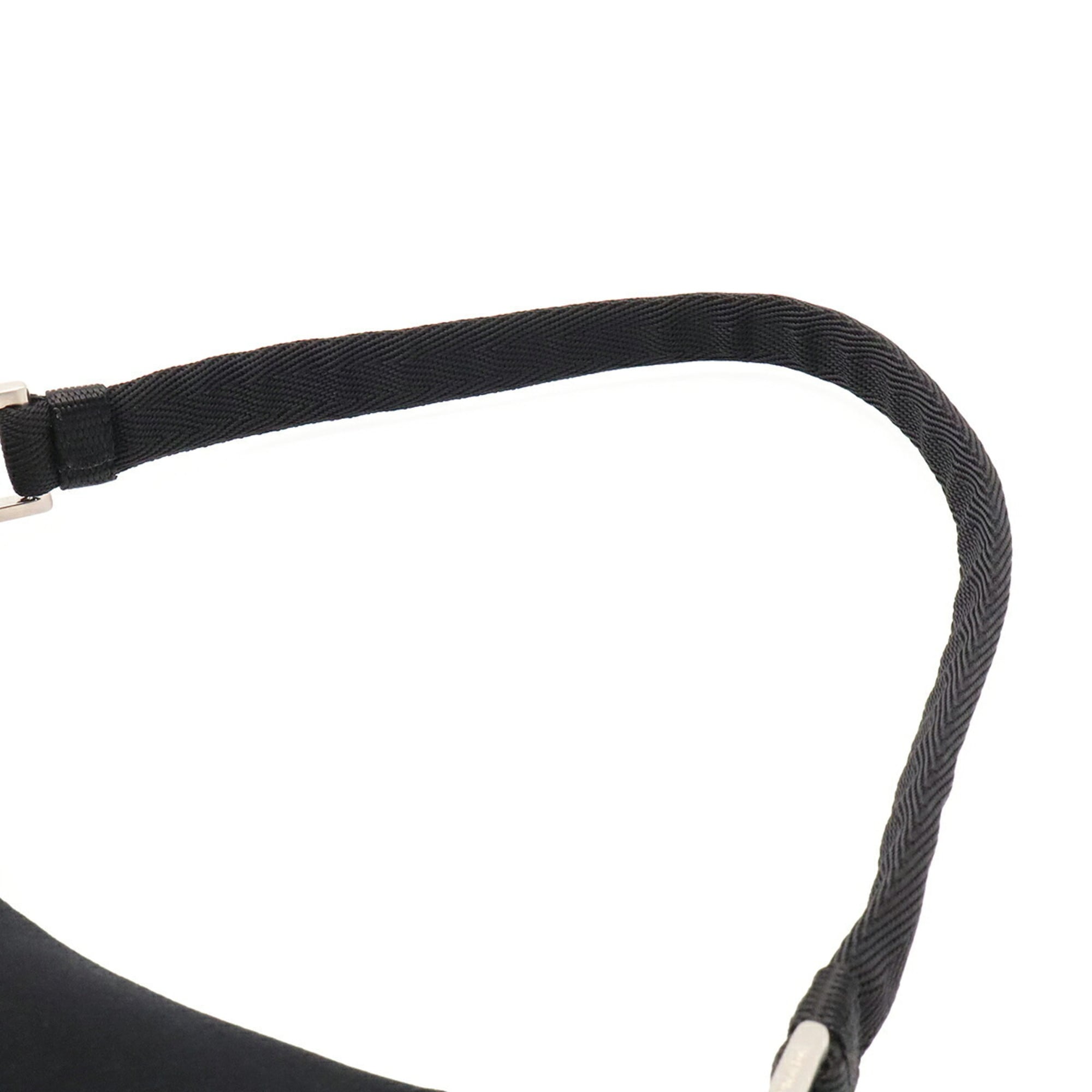 Prada Black Nero Neoprene Handbag Shoulder Bag (Pre-Owned)