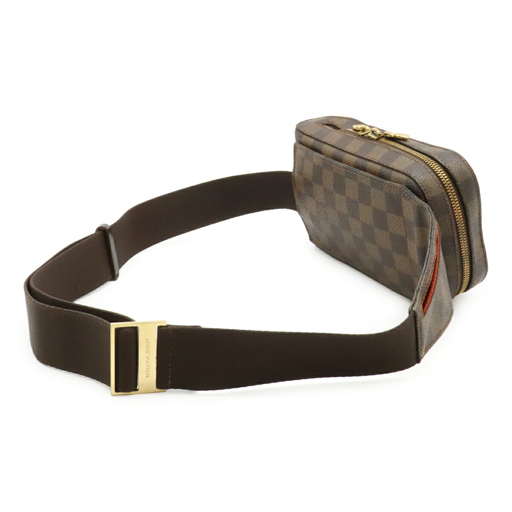 Louis Vuitton Brown Pvc Coated Canvas Damier Canvas Pouch Shoulder Bag Sling Bag (Pre-Owned)