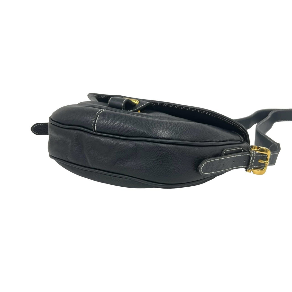 Loewe Navy Leather Pochette Shoulder Bag (Pre-Owned)