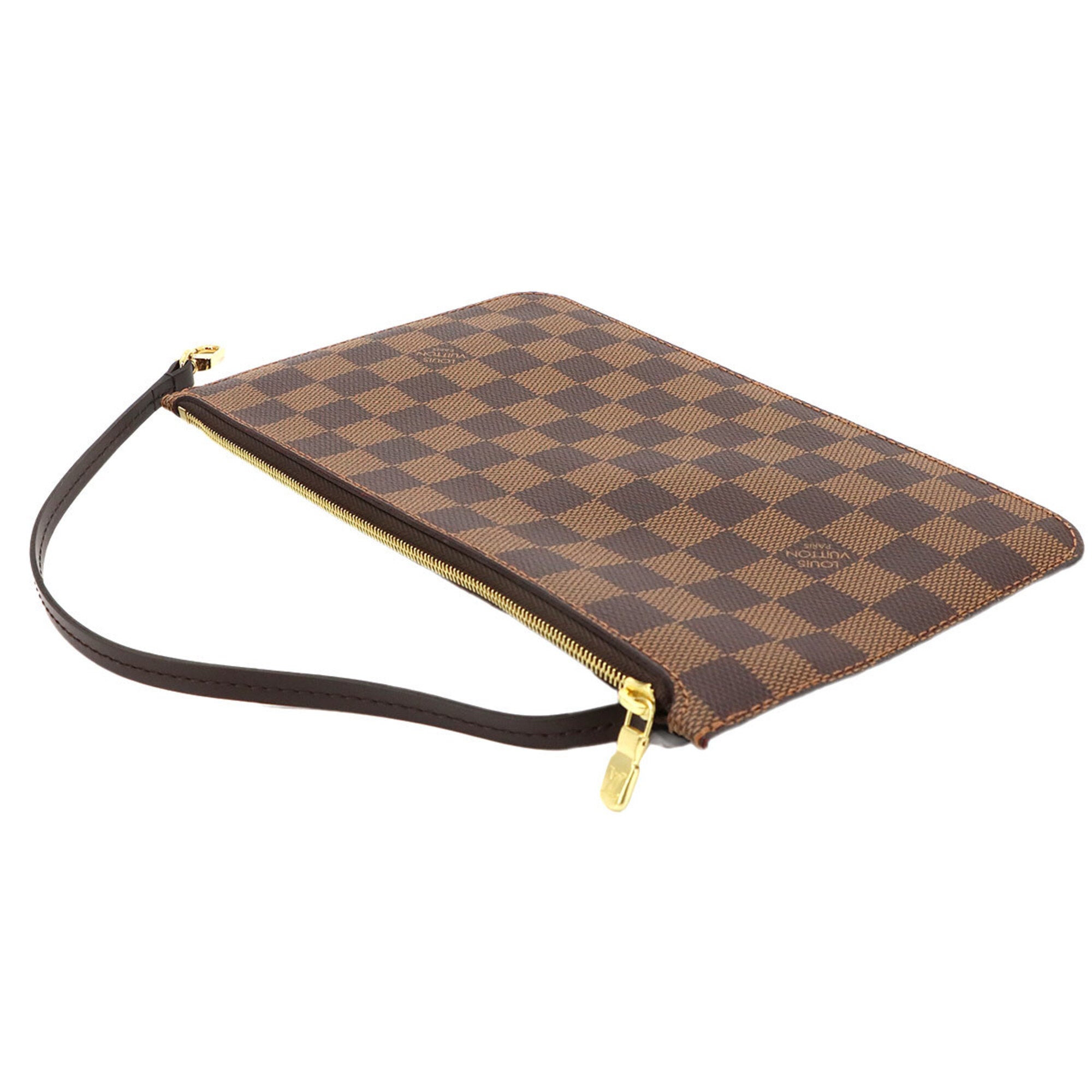 Louis Vuitton Damier Canvas Ebene Faux Leather Handbag Pouch (Pre-Owned)