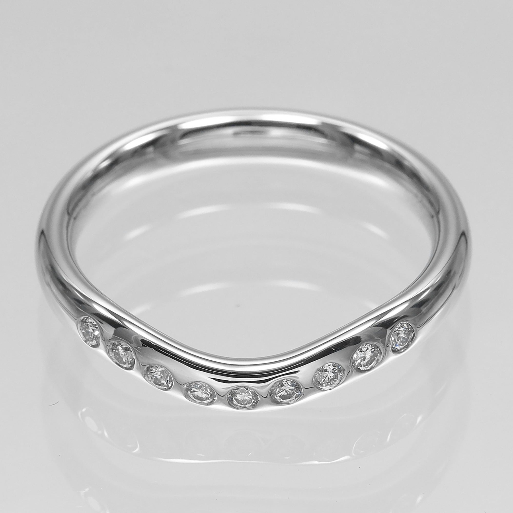 Tiffany Platinum Platinum 950 Band Ring (Pre-Owned)