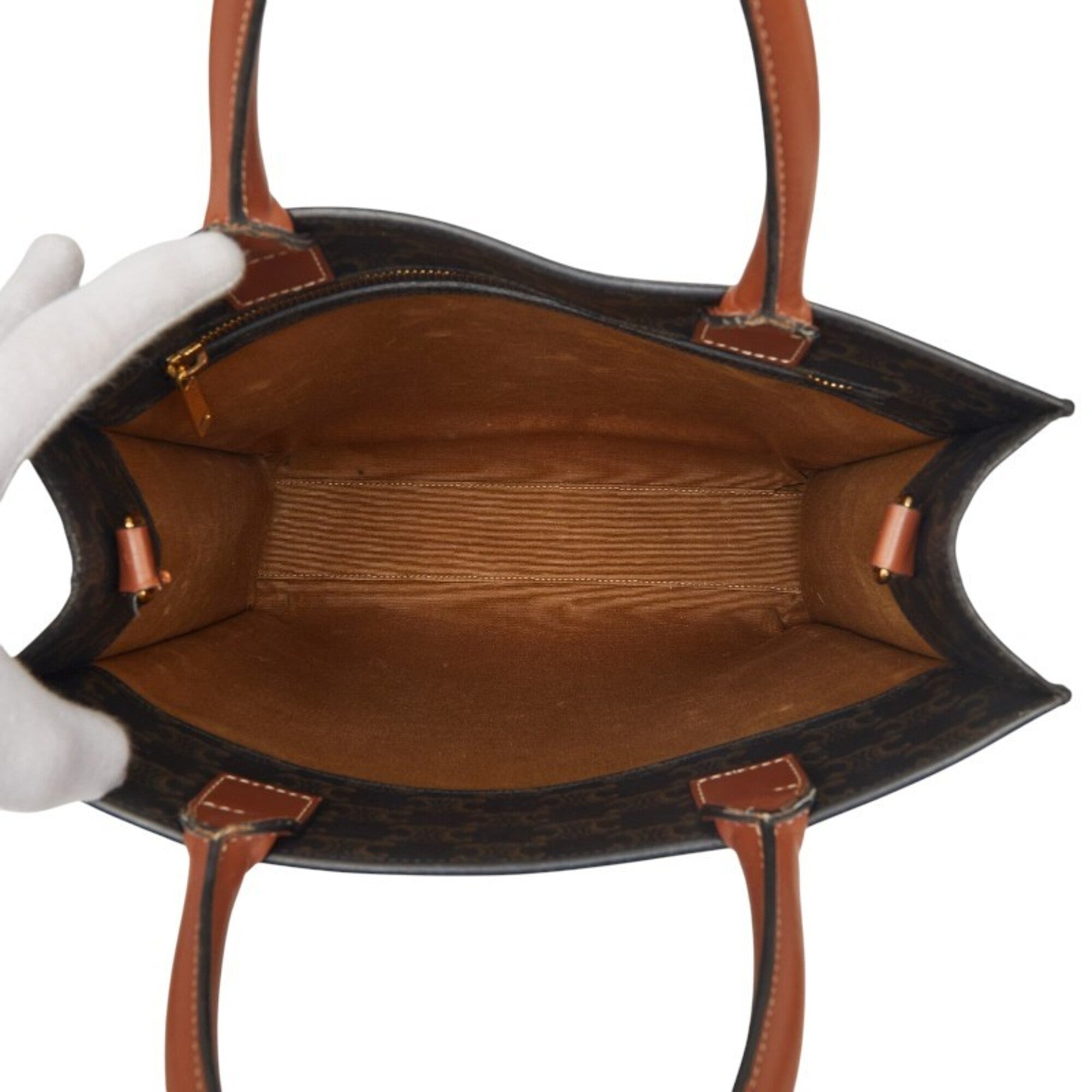 Celine Brown Pvc Leather Shoulder Bag Tote Bag (Pre-Owned)