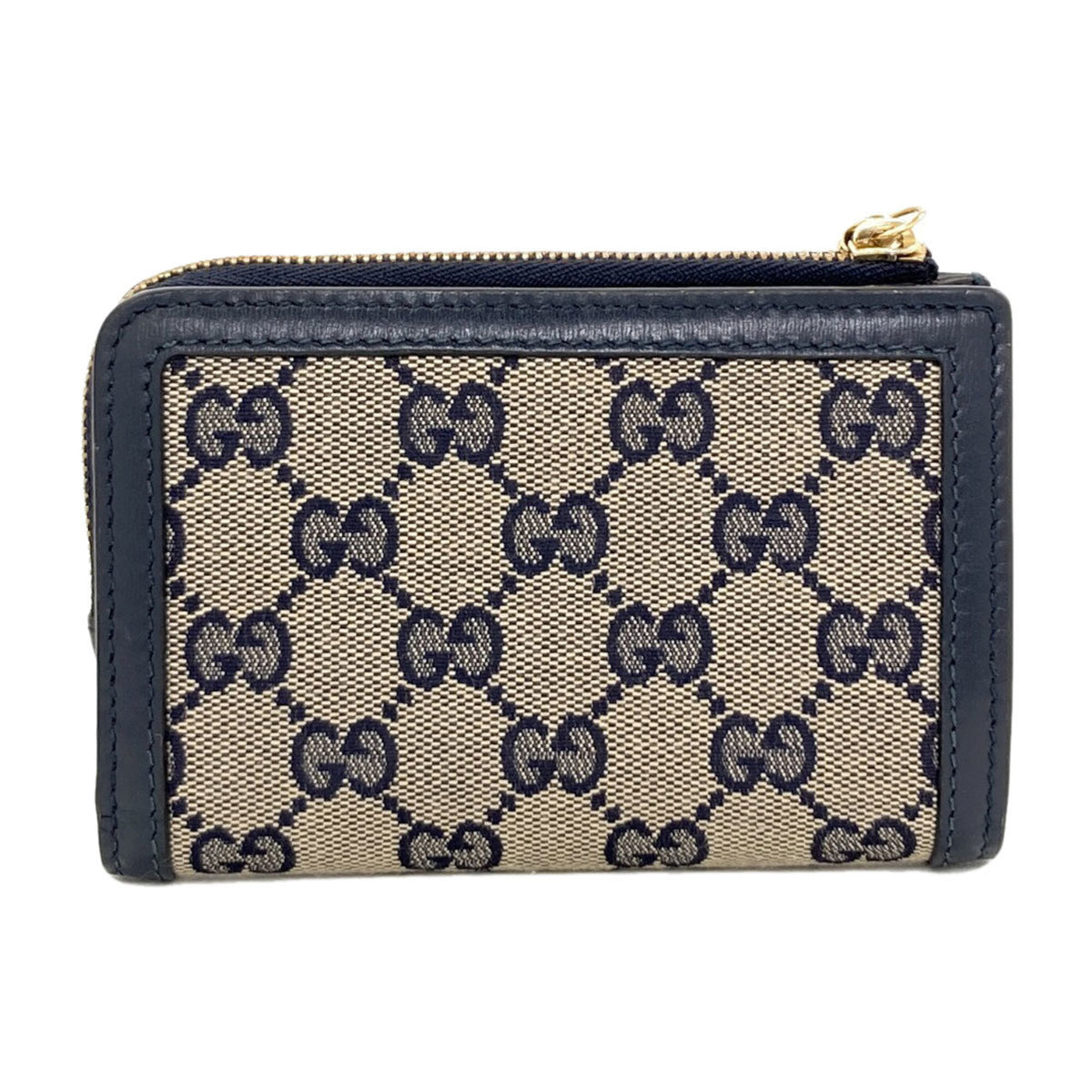 Gucci Navy Canvas Wallet (Bi-Fold) (Pre-Owned)