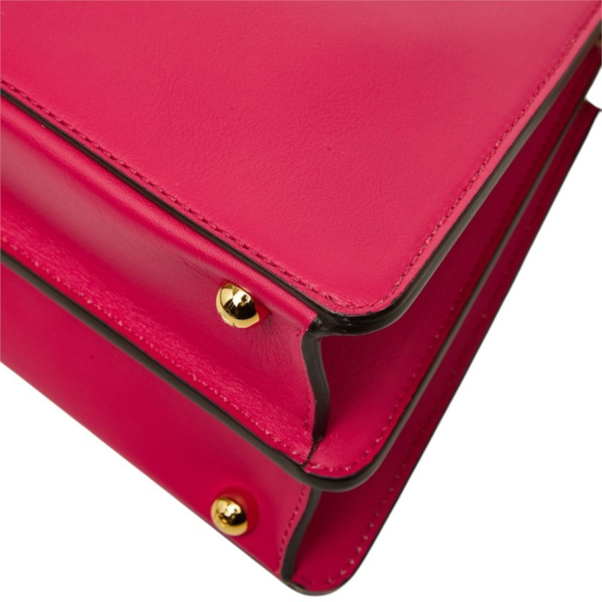Fendi Selleria Pink Leather Handbag Shoulder Bag (Pre-Owned)