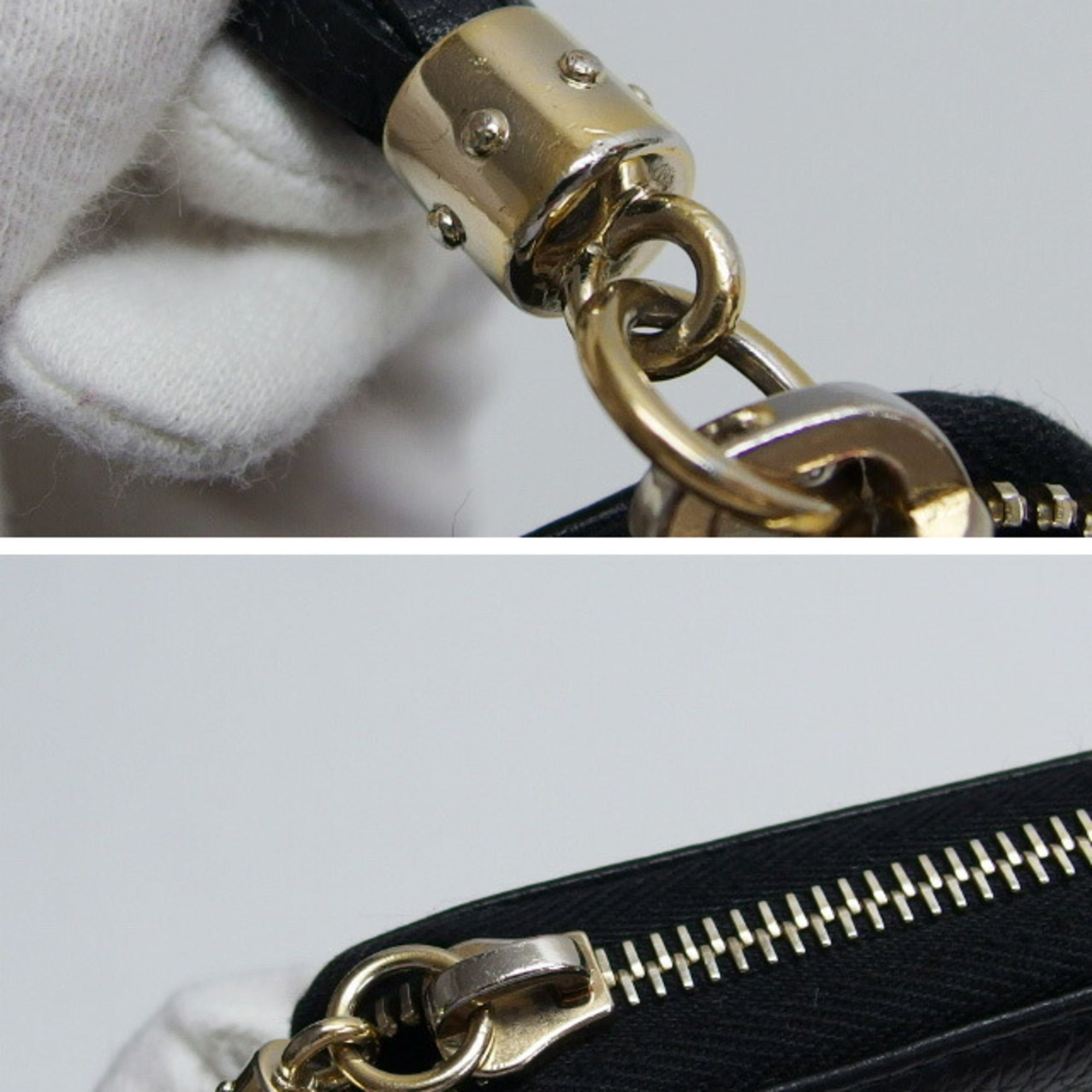 Gucci Black Leather Long Wallet (Bi-Fold) (Pre-Owned)