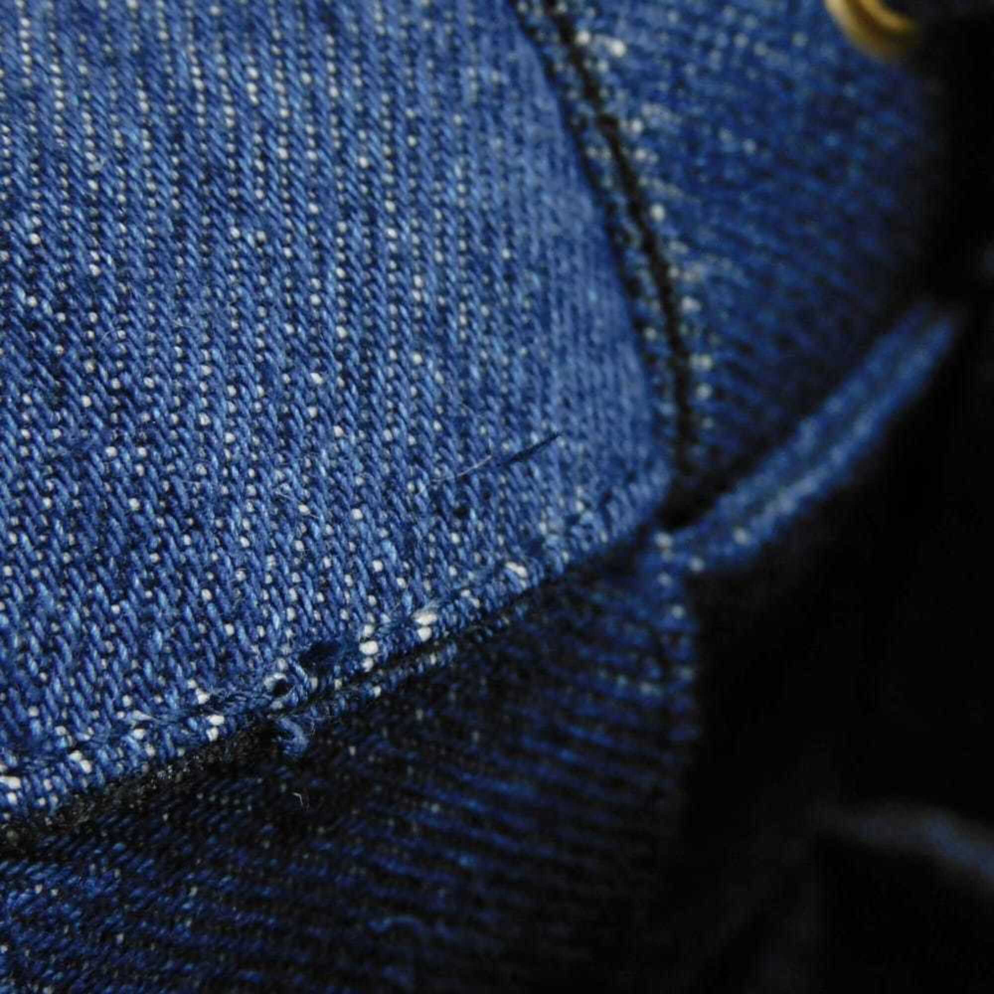 Bottega Veneta Blue Denim Shoulder Bag (Pre-Owned)