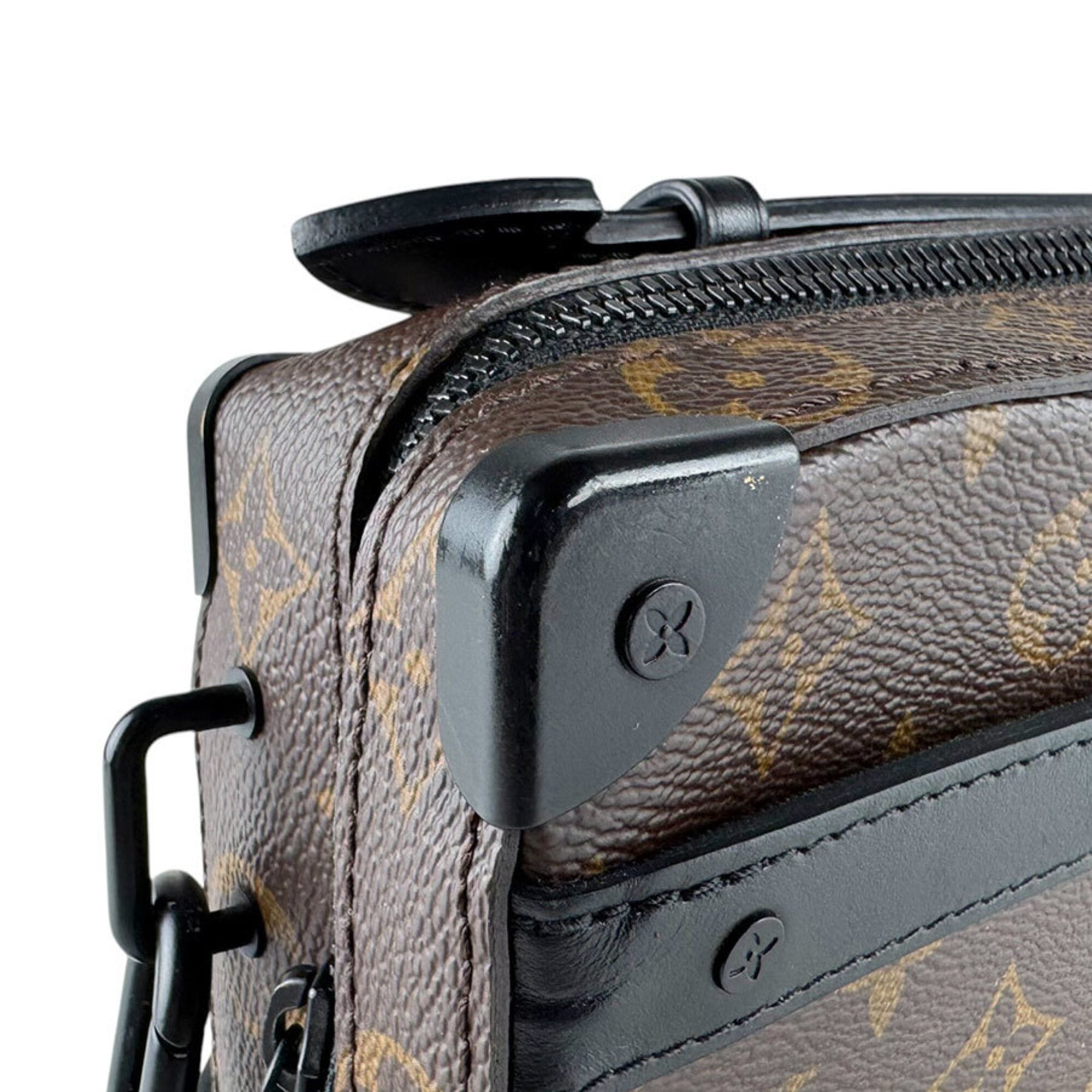 Louis Vuitton Black Brown Monogram Macassar Shoulder Bag (Pre-Owned)