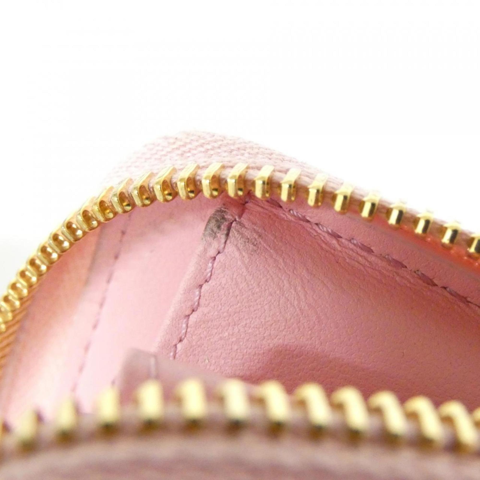 Christian Dior Lady Dior Pink Leather Coin Purse/Coin Case (Pre-Owned)