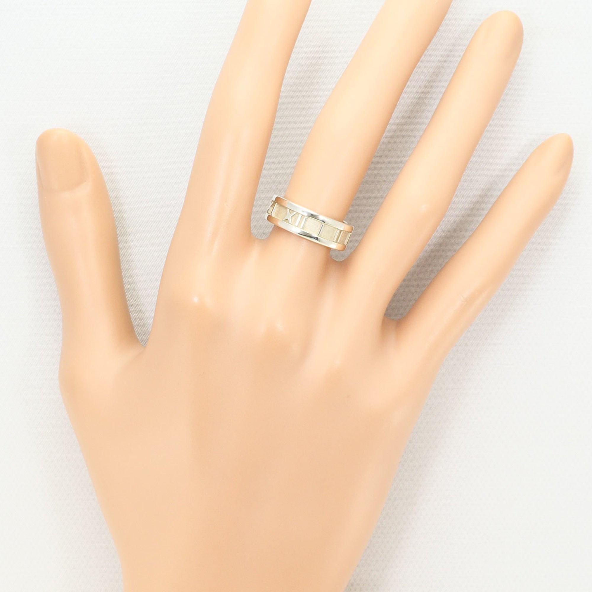Tiffany Atlas Silver 925 Band Ring (Pre-Owned)