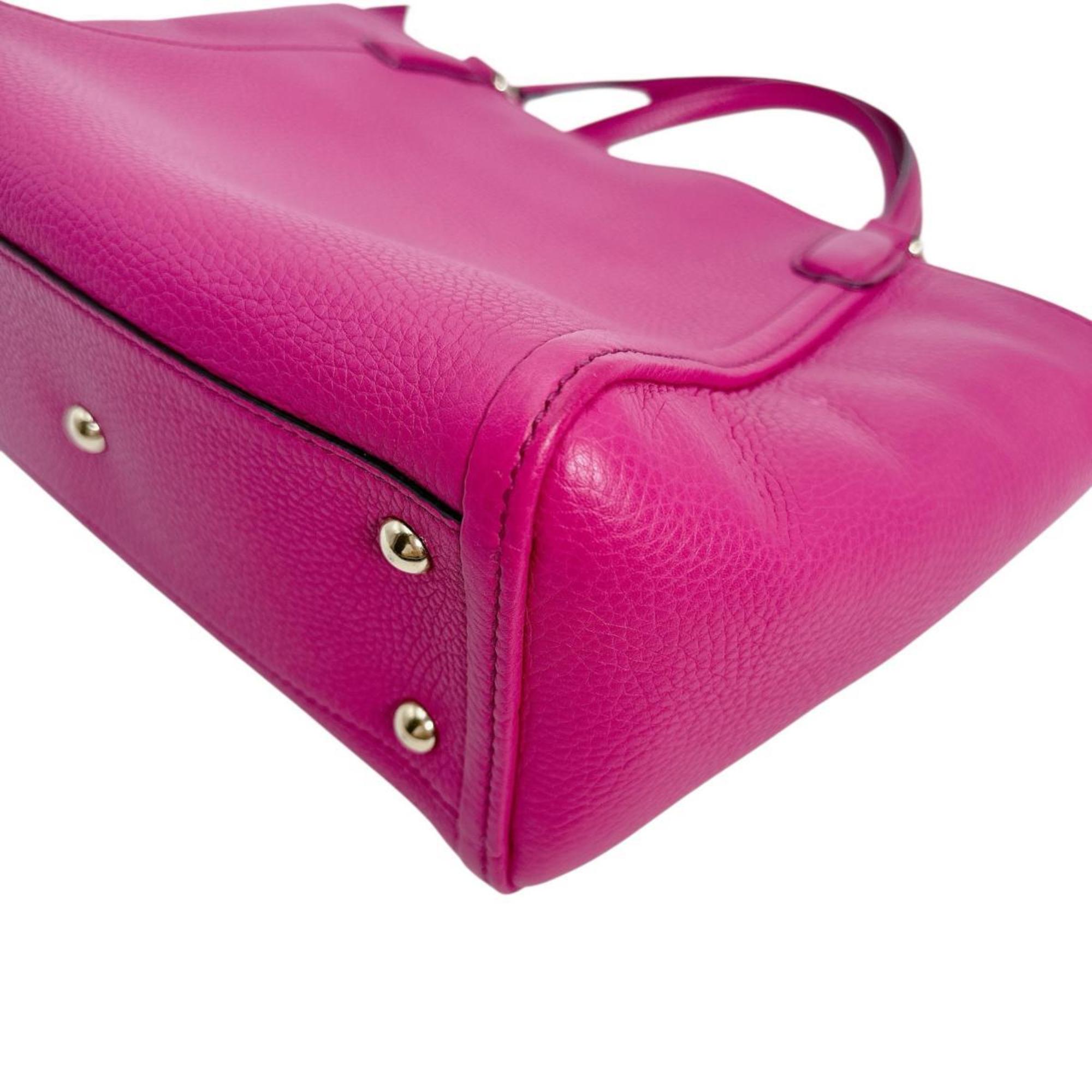 Gucci Pink Leather Handbag (Pre-Owned)