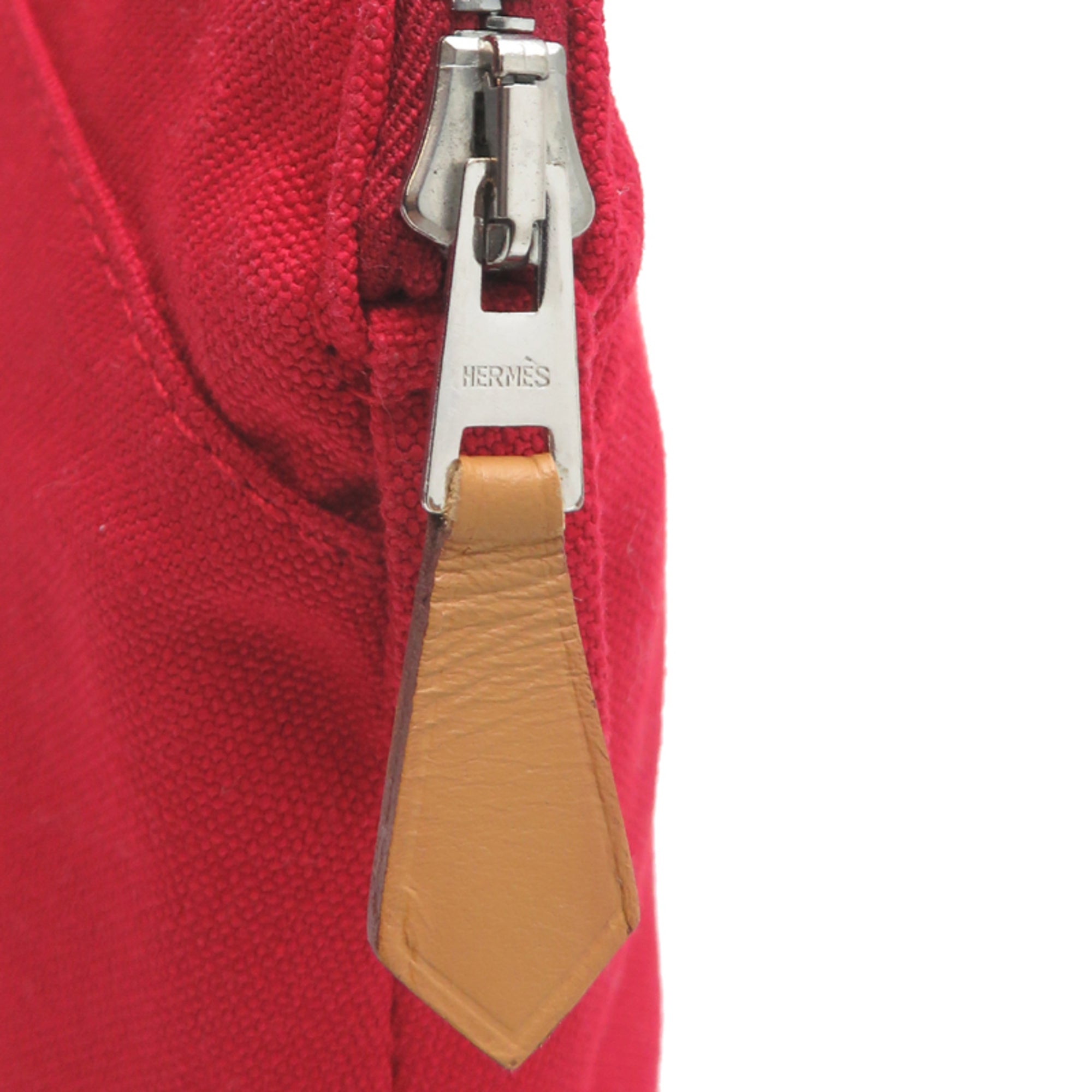 Hermes Red Color Cotton Pouch (Pre-Owned)