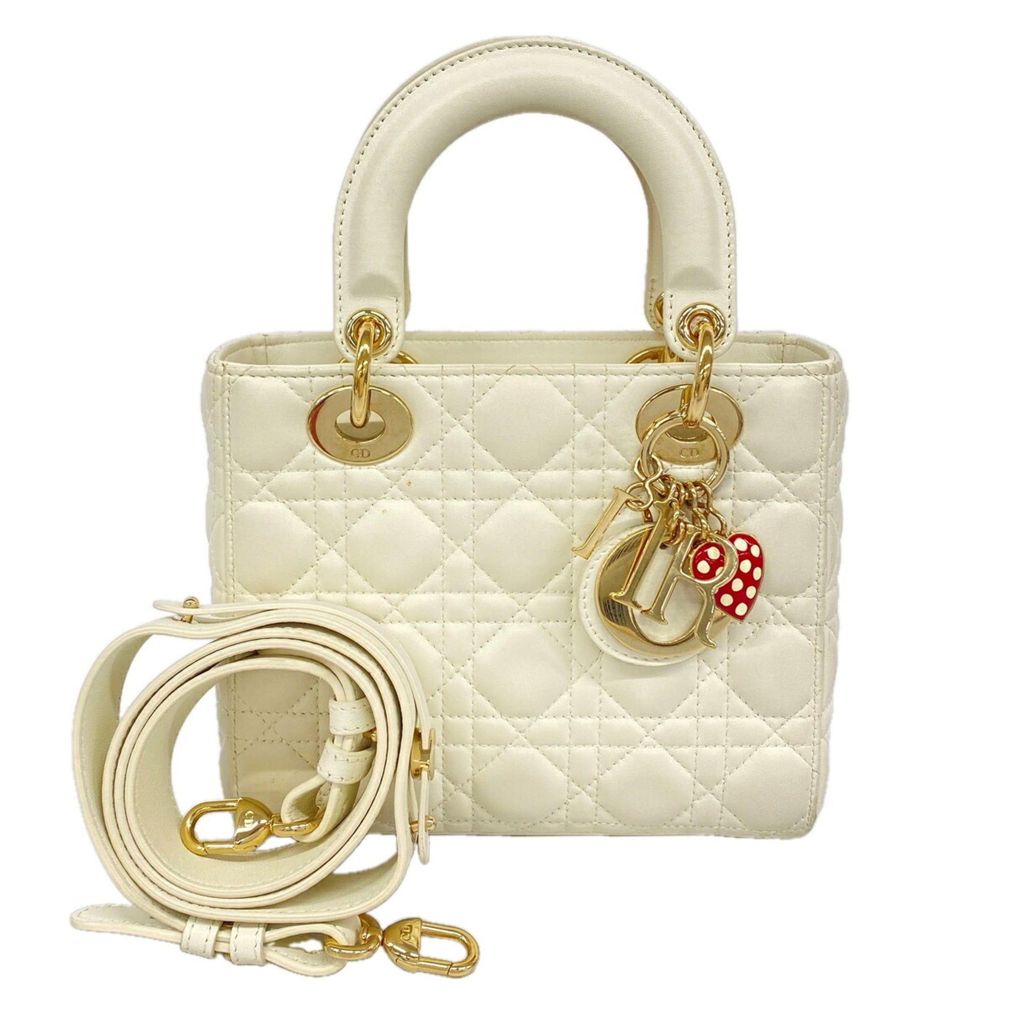 Christian Dior White Leather Handbag (Pre-Owned)