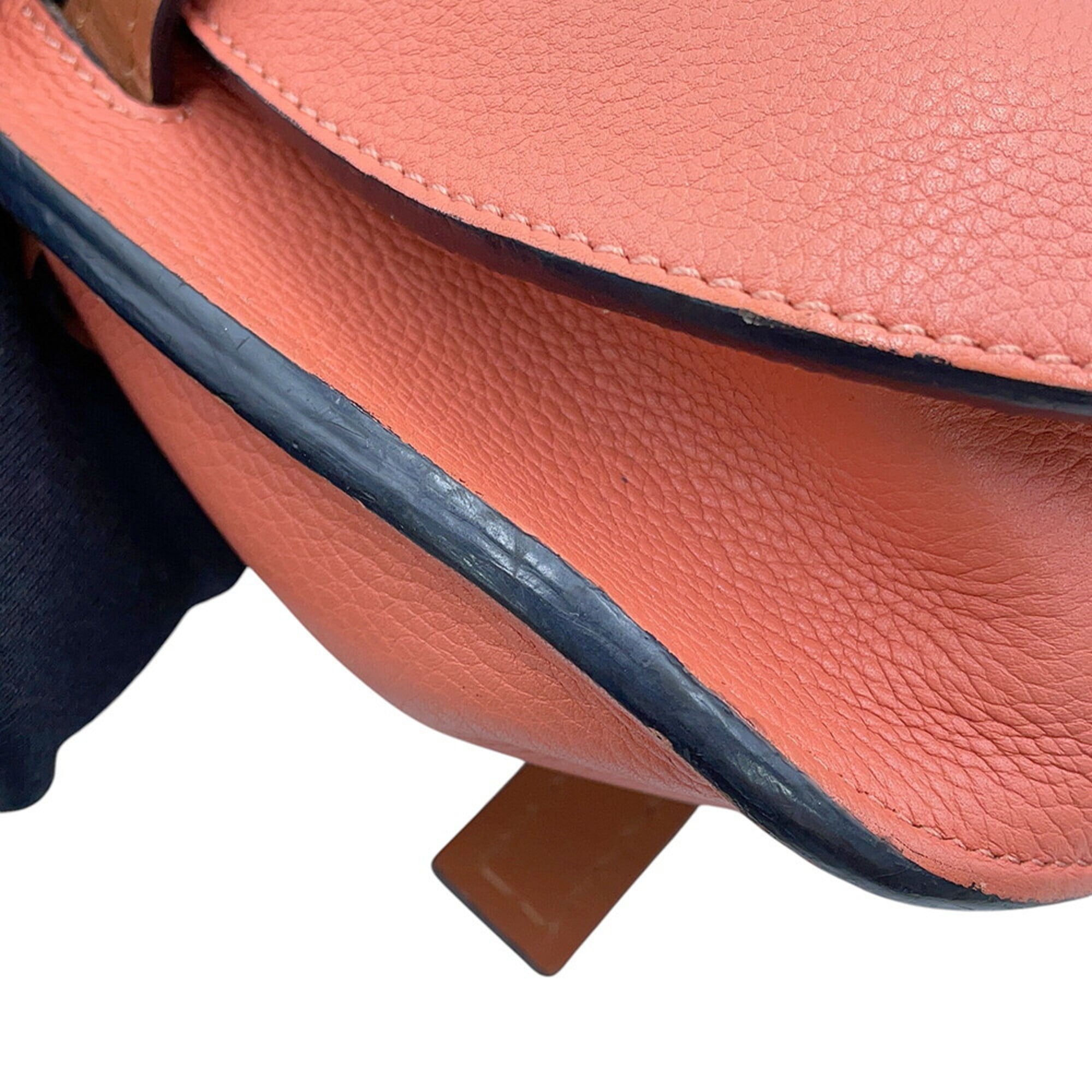 Loewe Brown Pink Leather Shoulder Bag (Pre-Owned)