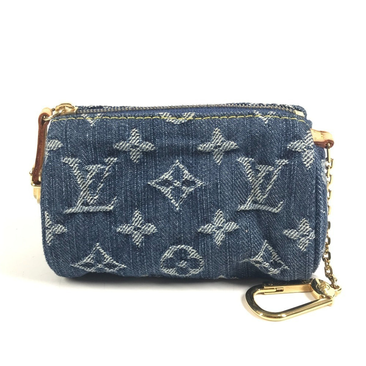 Louis Vuitton Monogram Denim Blue Monogram Denim Coin Purse/Coin Case (Pre-Owned)