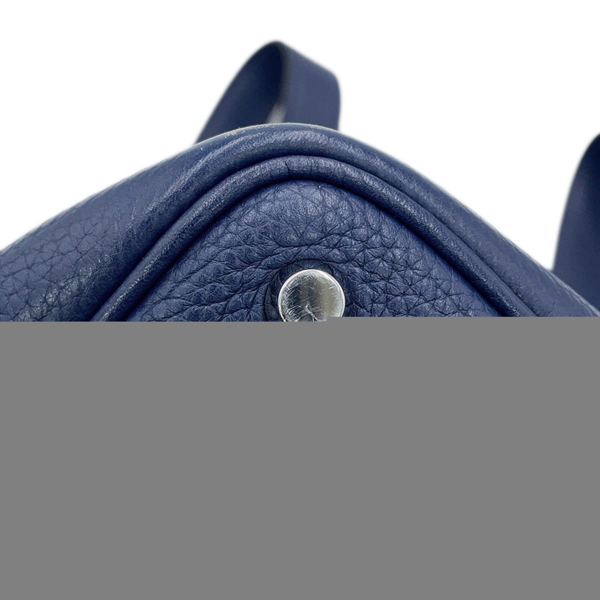Hermes Picotin Bleu Saphir Taurillon Clemence Leather Handbag Tote Bag (Pre-Owned)