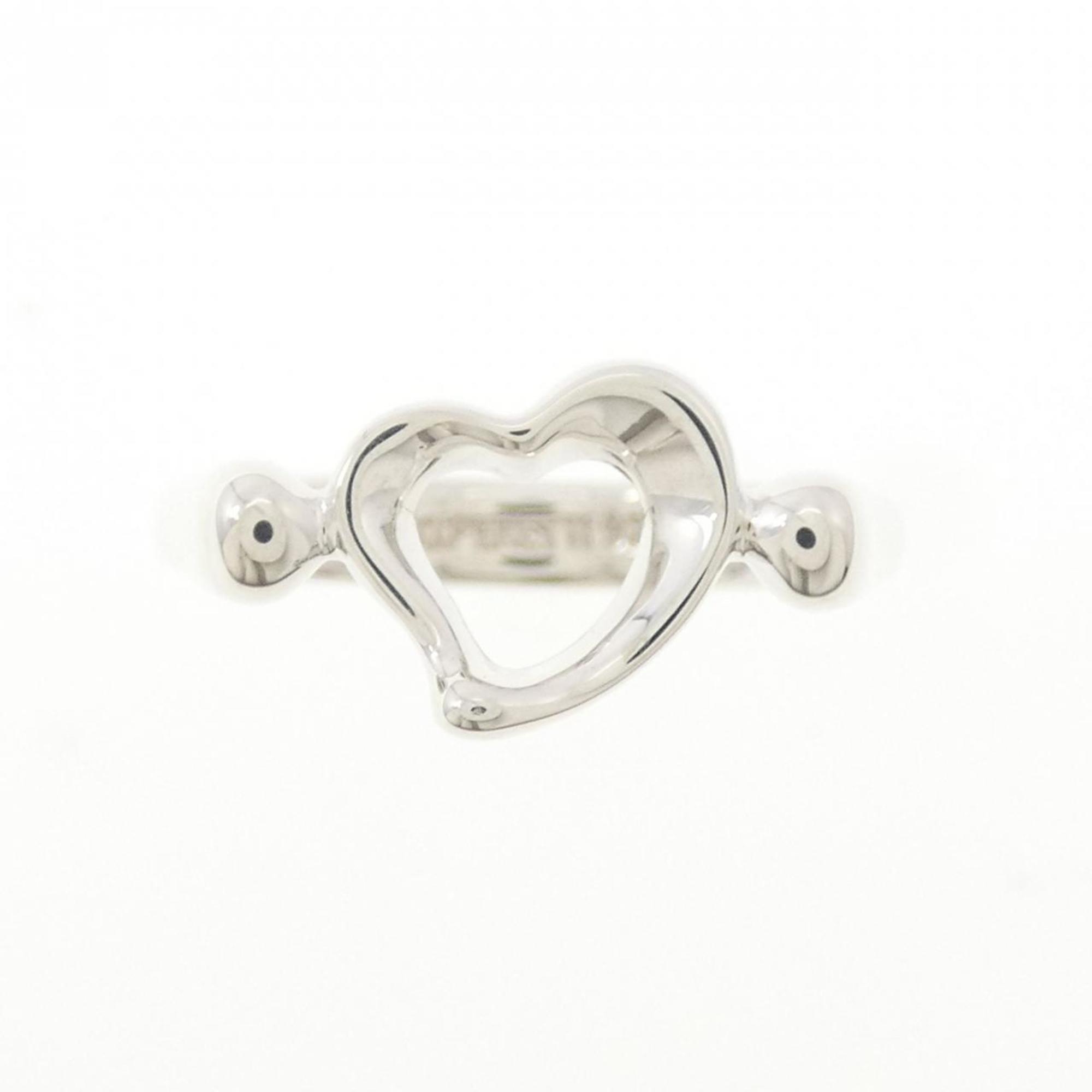 Tiffany Open Heart Silver 925 Band Ring (Pre-Owned)