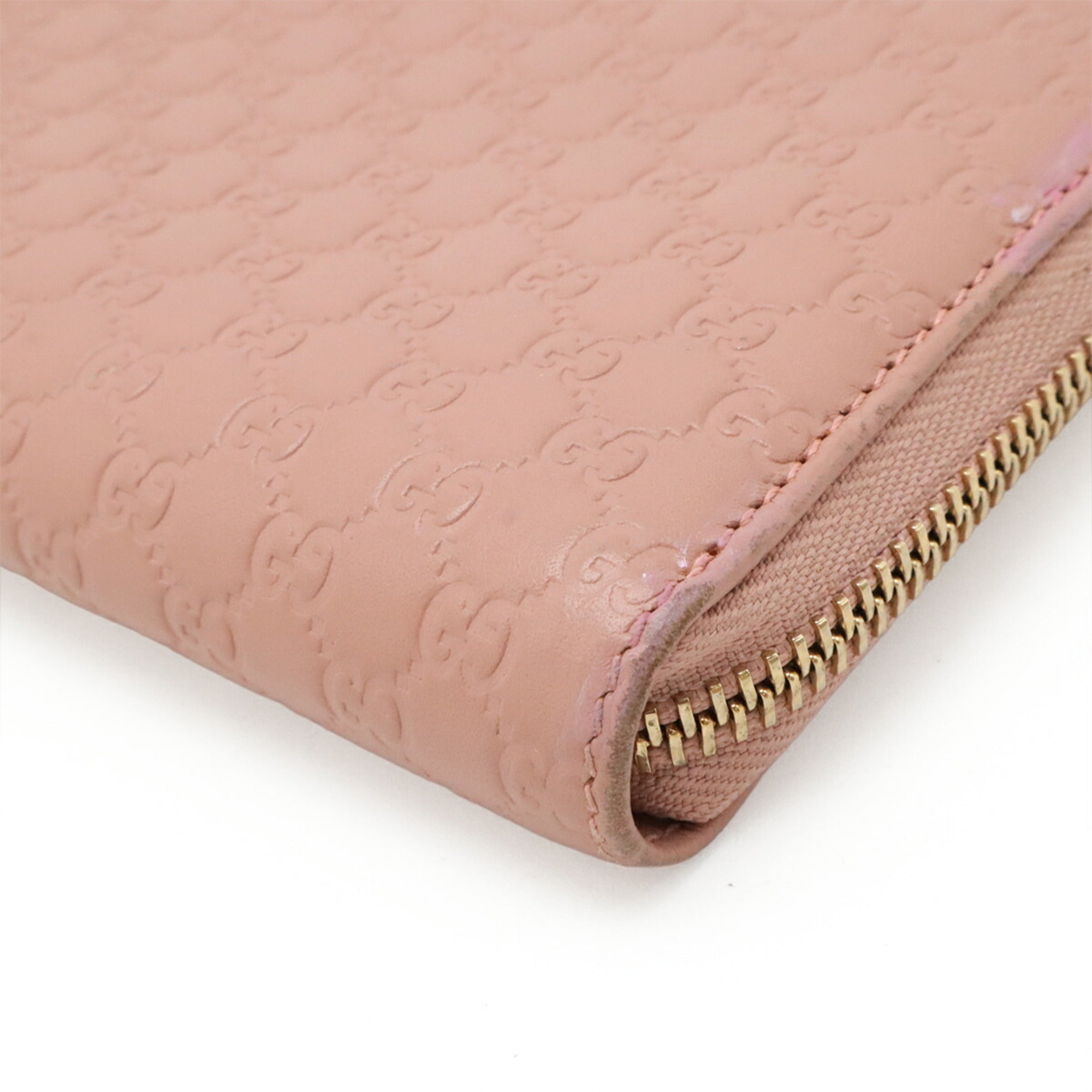Gucci Pink Leather Coin Purse/Coin Case (Pre-Owned)