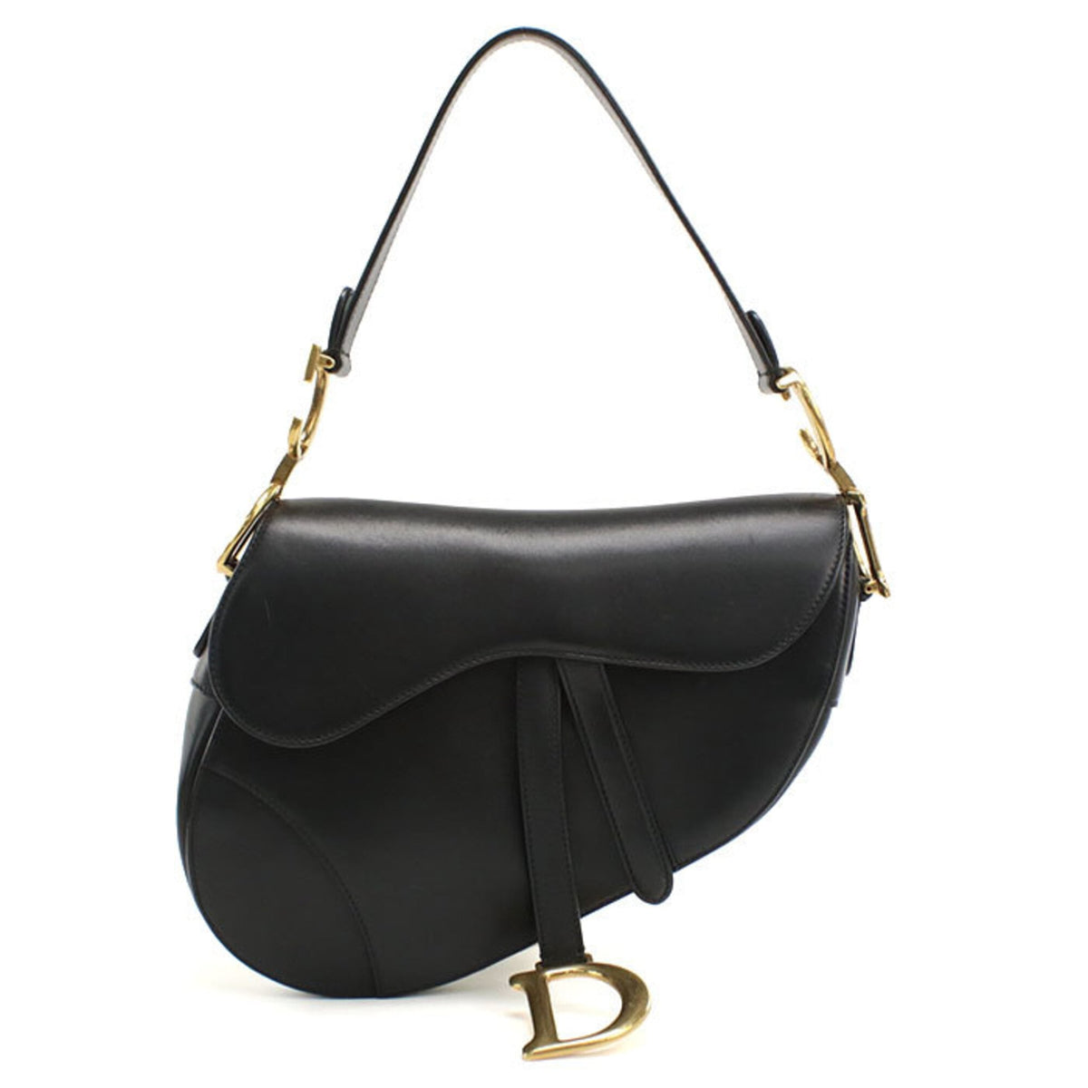 Christian Dior Black Leather Shoulder Bag (Pre-Owned)