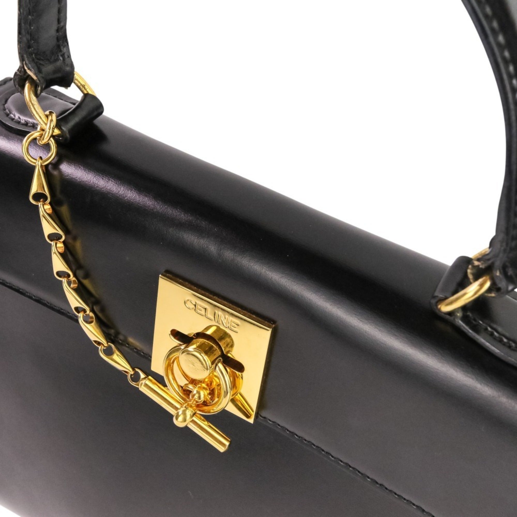 Celine Black Leather Handbag (Pre-Owned)