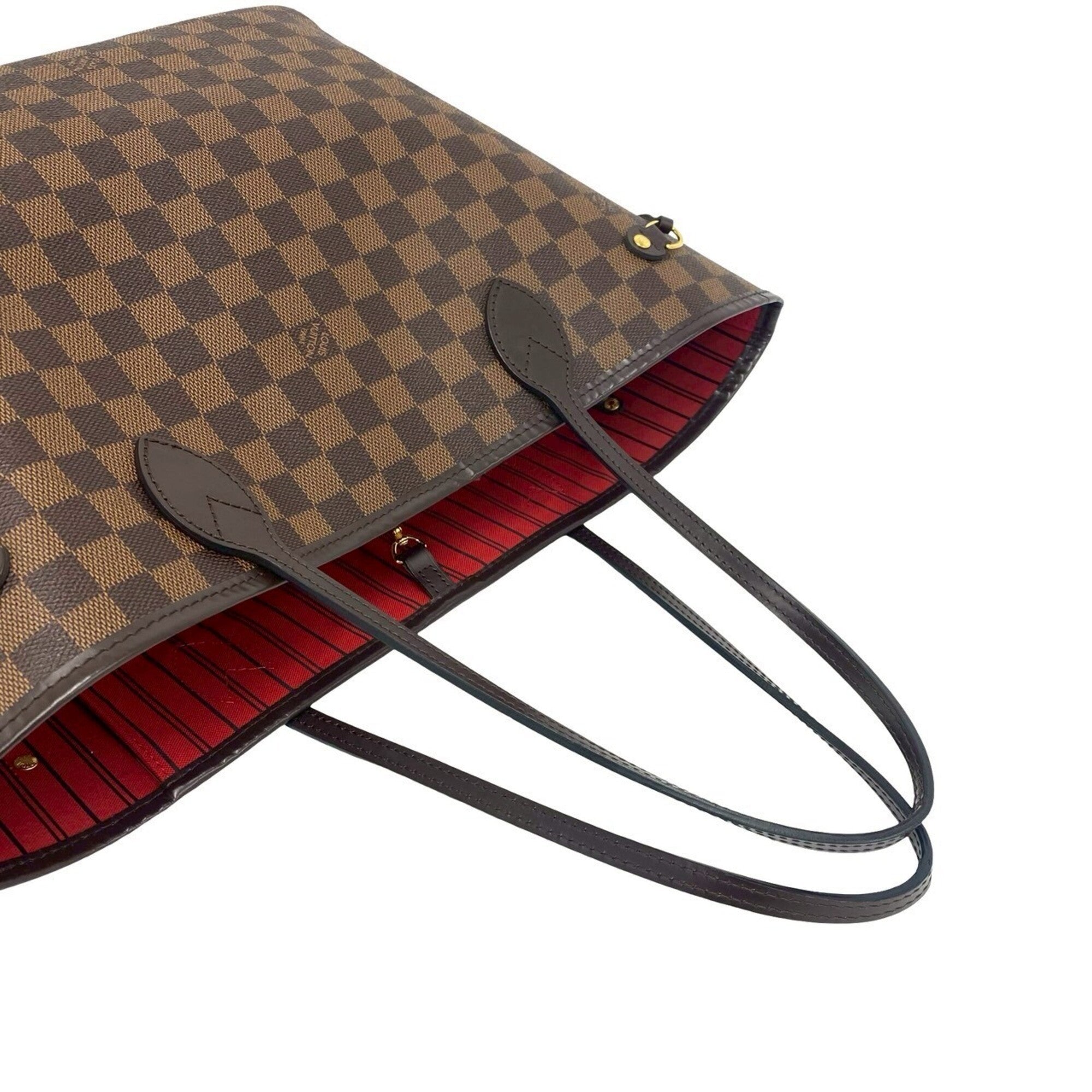 Louis Vuitton Brown Pvc Leather Handbag Pouch Tote Bag (Pre-Owned)
