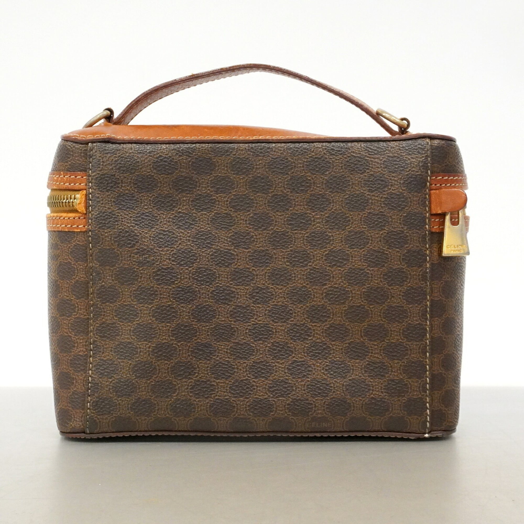 Celine Brown Pvc Vanity Bag (Pre-Owned)