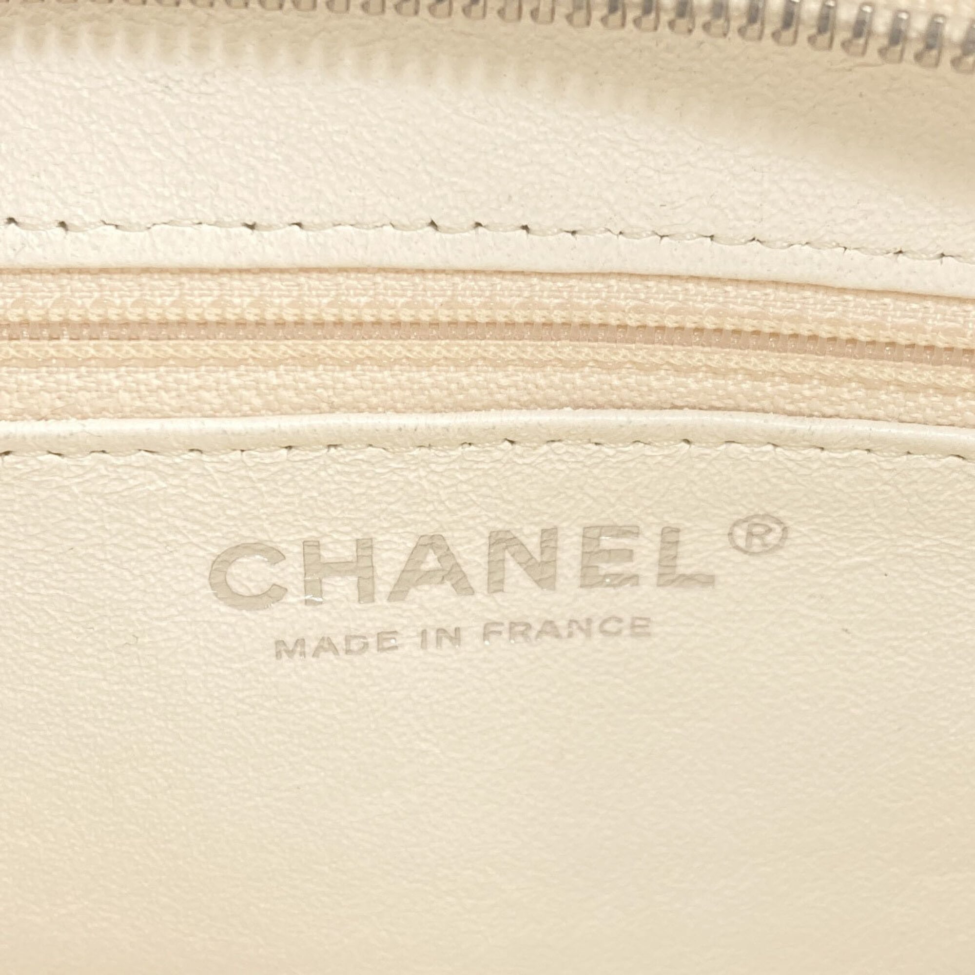 Chanel Black Clear White Tweed Shopping Bag Shoulder Bag (Pre-Owned)