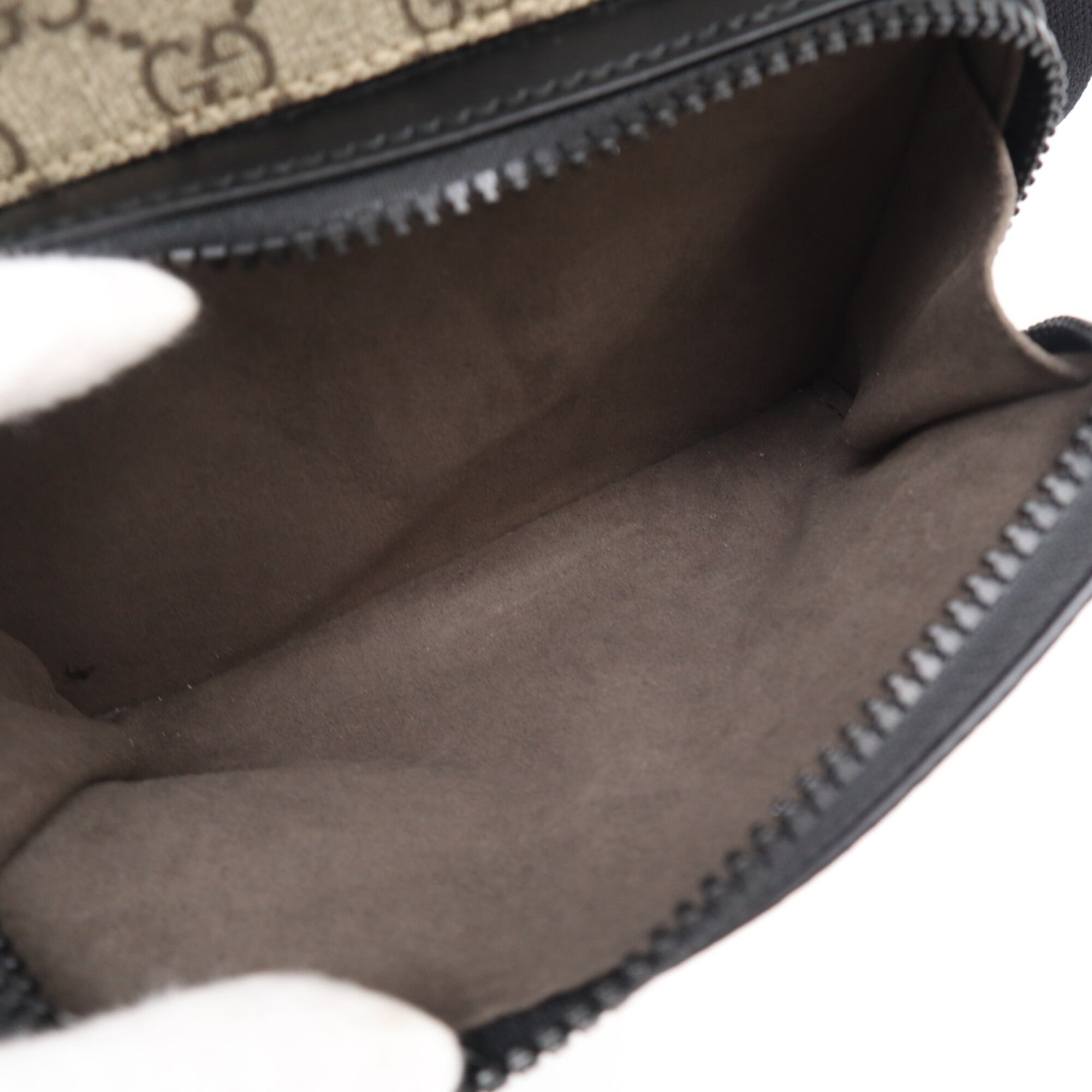 Gucci Beige Brown Canvas Leather Backpack (Pre-Owned)