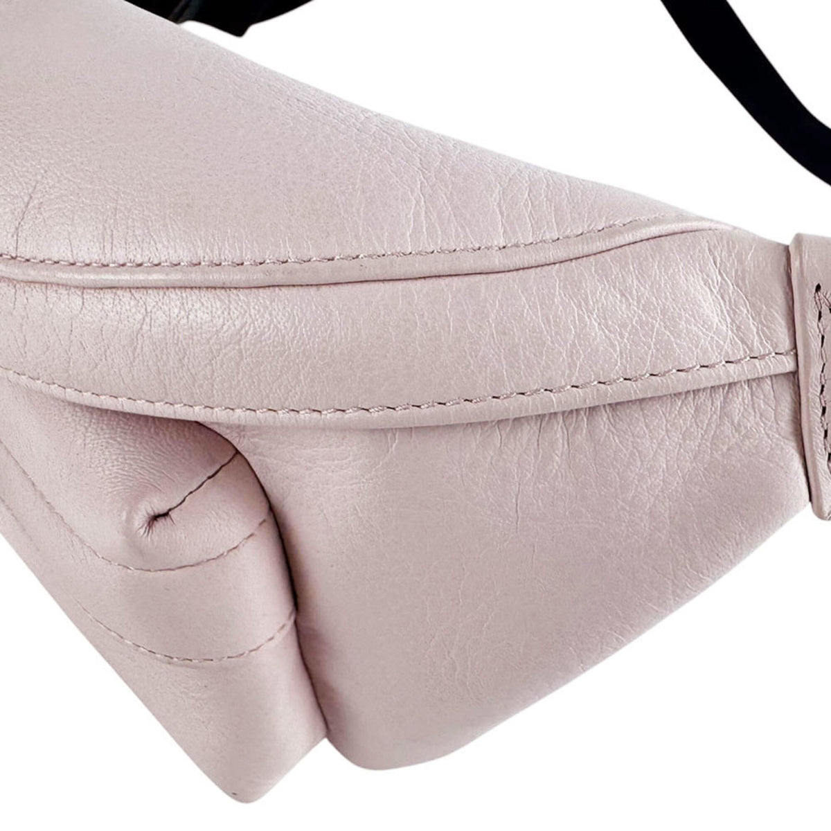 Balenciaga Black Light Pink Leather Sling Bag (Pre-Owned)