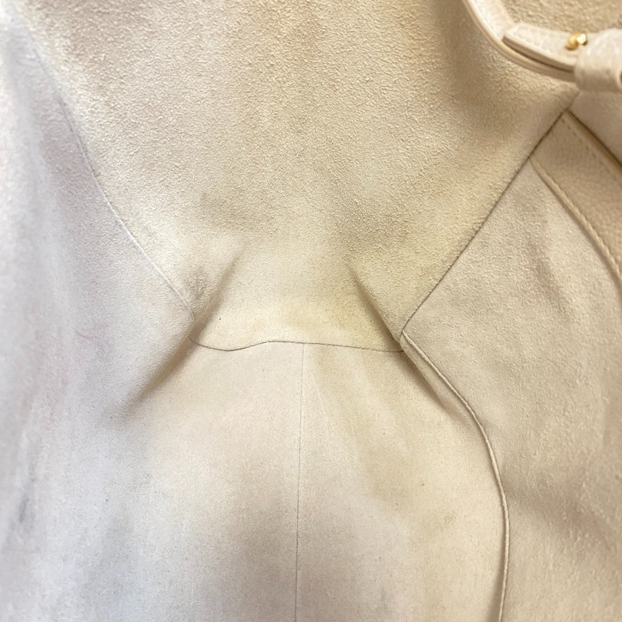 Celine Beige Off-White Leather Shoulder Bag (Pre-Owned)