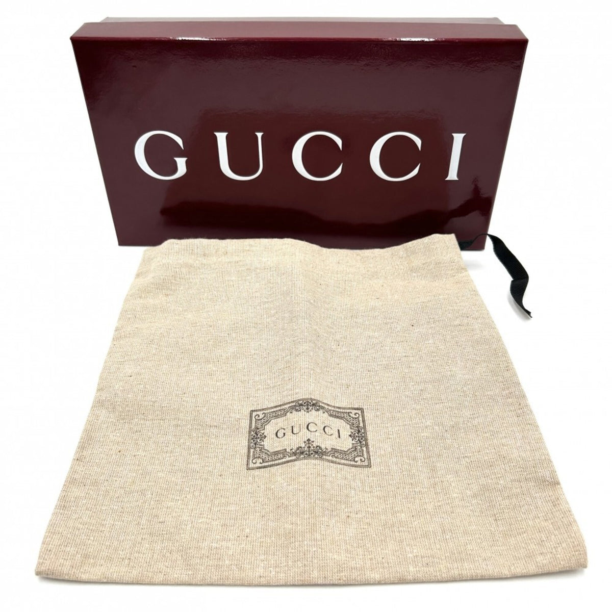 Gucci Black Leather Pochette Shoulder Bag (Pre-Owned)