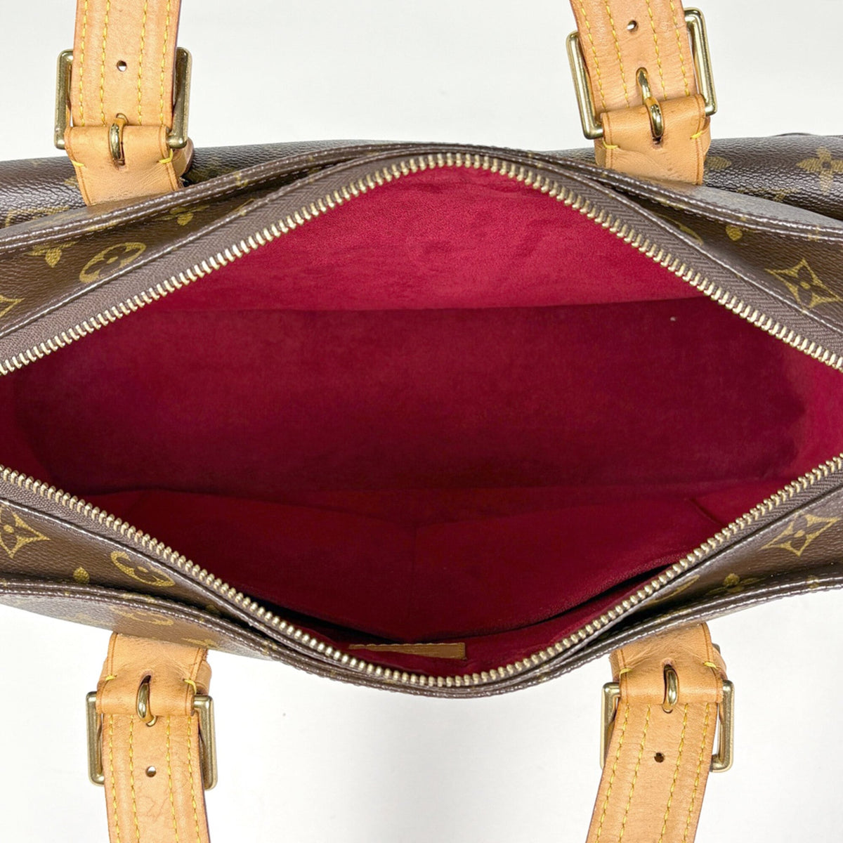 Louis Vuitton Brown Monogram Handbag Tote Bag (Pre-Owned)