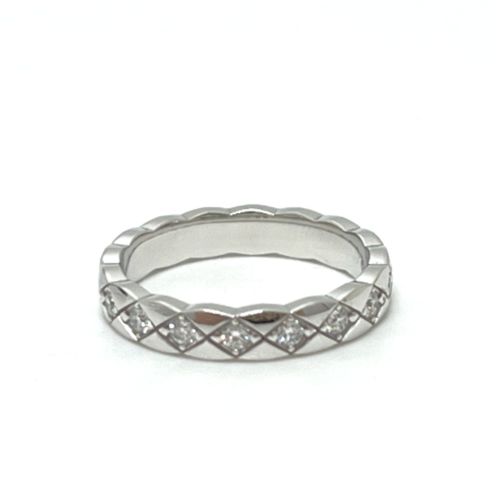 Chanel White Gold White Gold (18K) Band Ring (Pre-Owned)