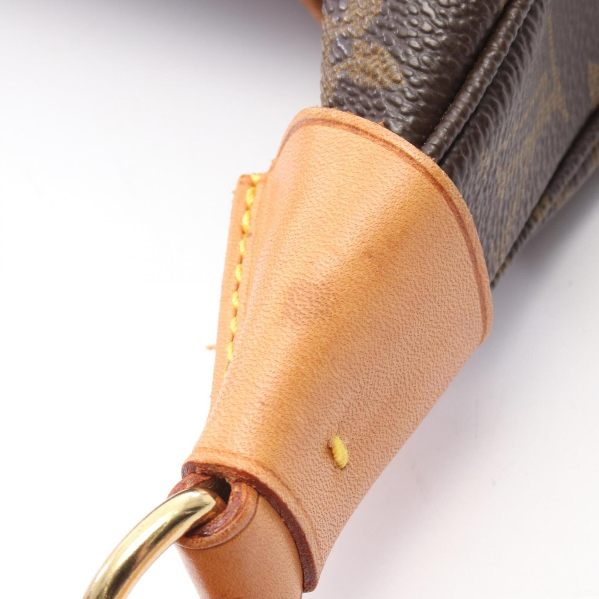 Louis Vuitton Brown Pvc Coated Canvas Leather Handbag Shoulder Bag (Pre-Owned)