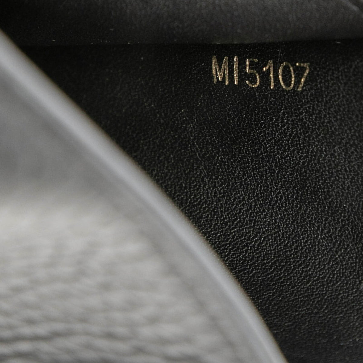 Louis Vuitton Black Leather Wallet (Tri-Fold) (Pre-Owned)