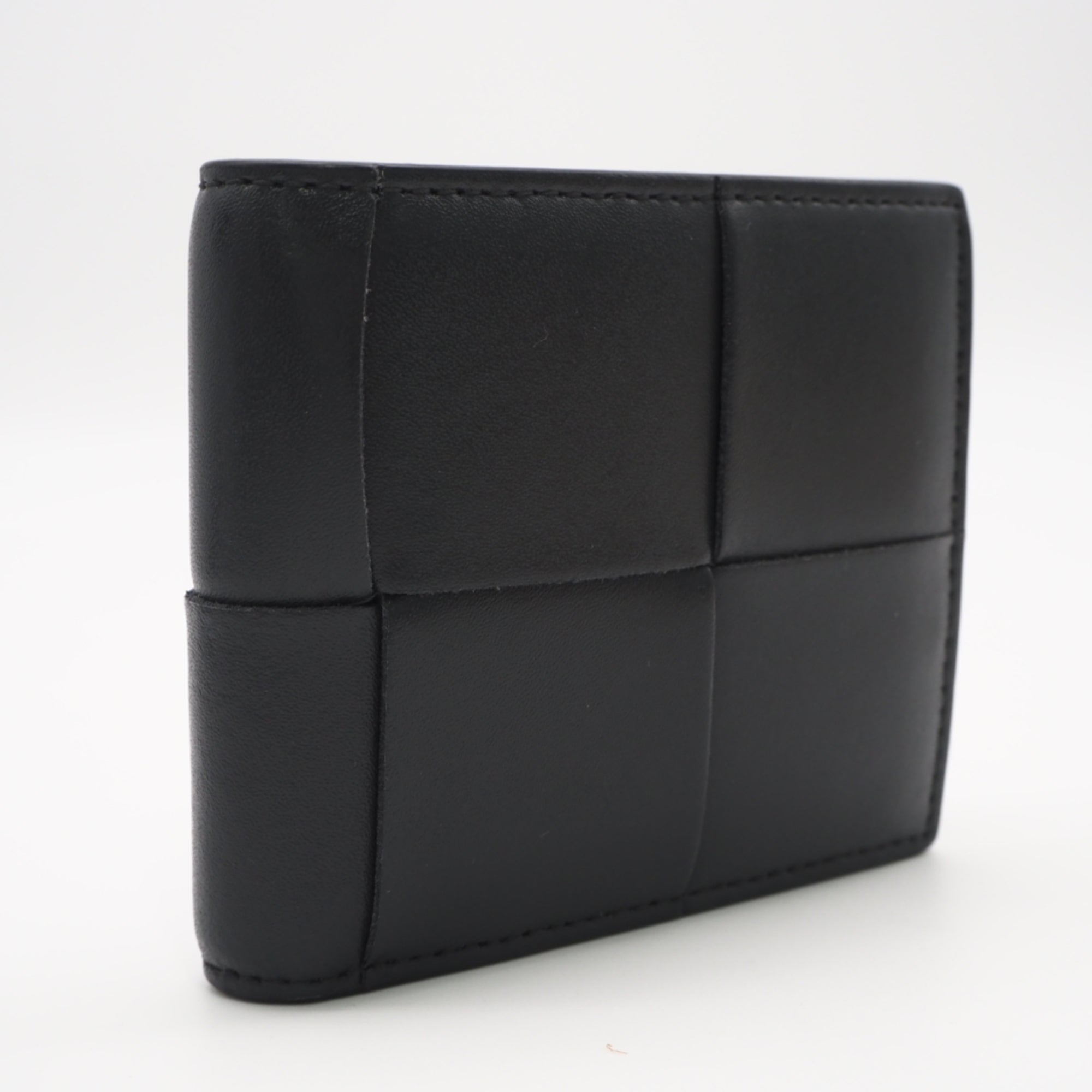 Bottega Veneta Gray Khaki Leather Wallet (Bi-Fold) (Pre-Owned)