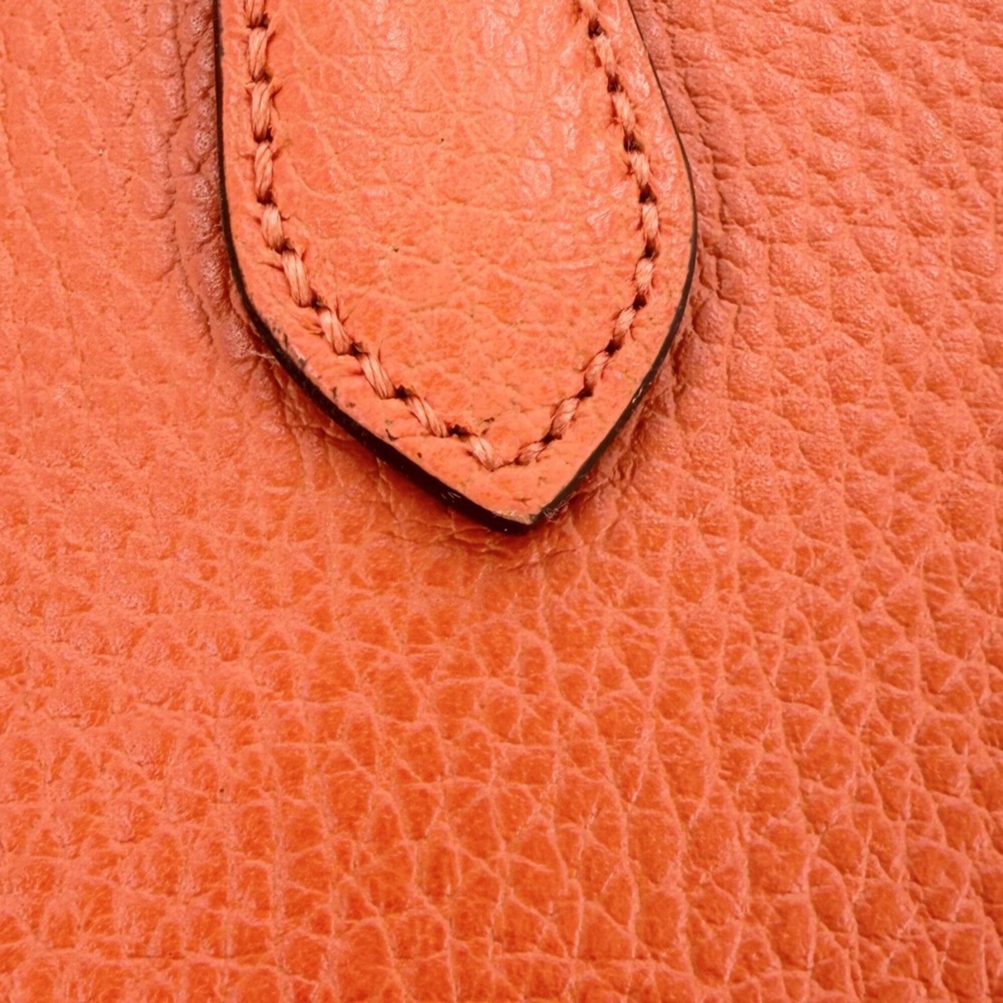 Gucci Orange Pink Leather Handbag Tote Bag (Pre-Owned)