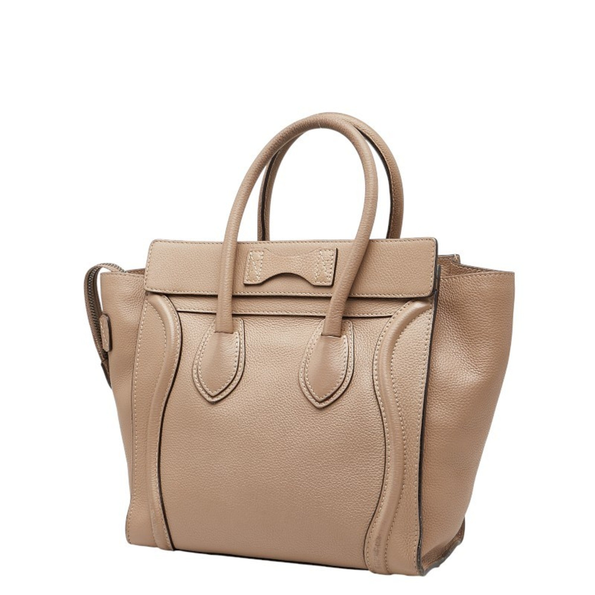 Celine Beige Leather Handbag (Pre-Owned)