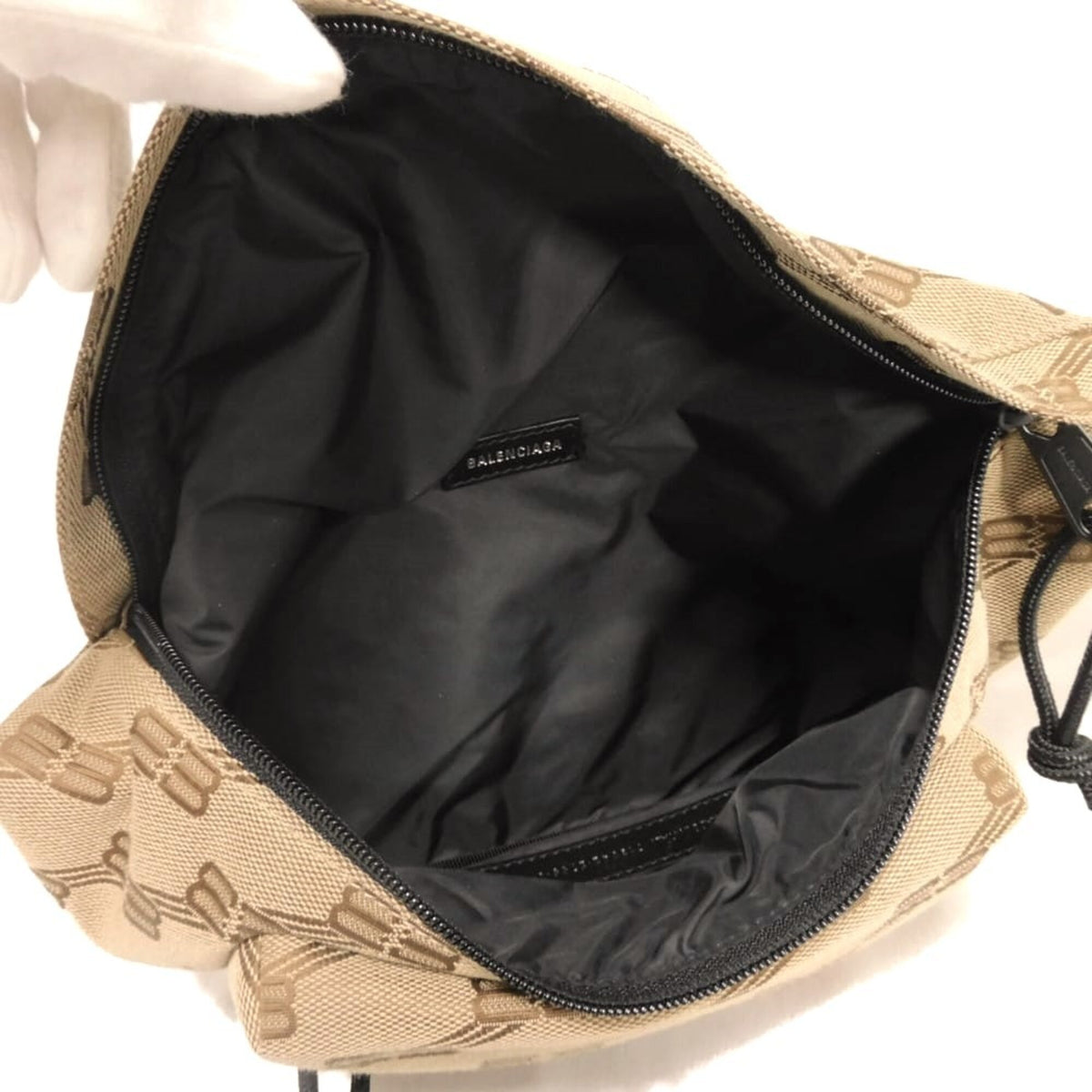 Balenciaga Beige Cotton Canvas Sling Bag (Pre-Owned)